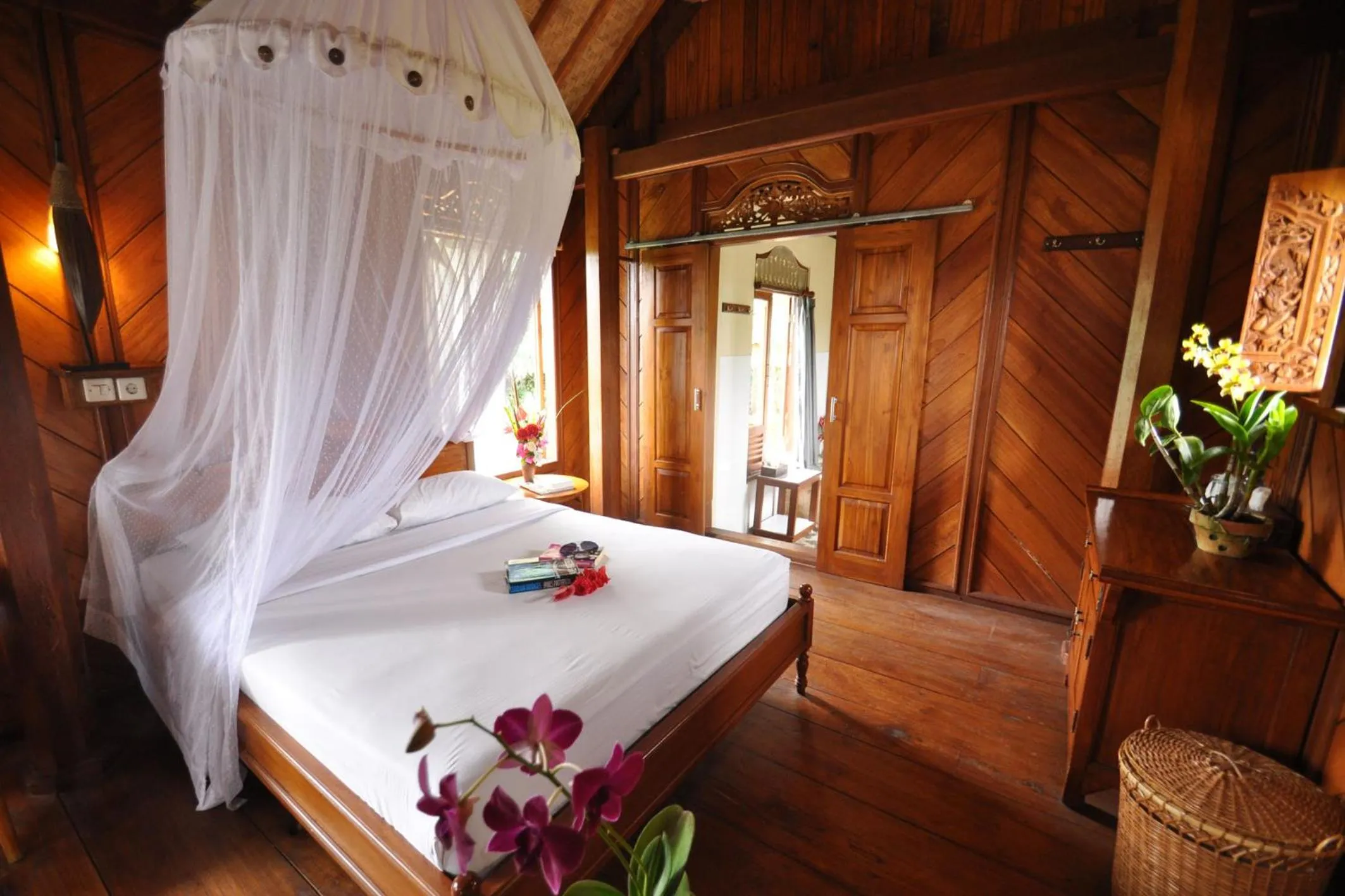 Bedroom, Bed in Puri Lumbung Cottages Restaurant & Spa Munduk