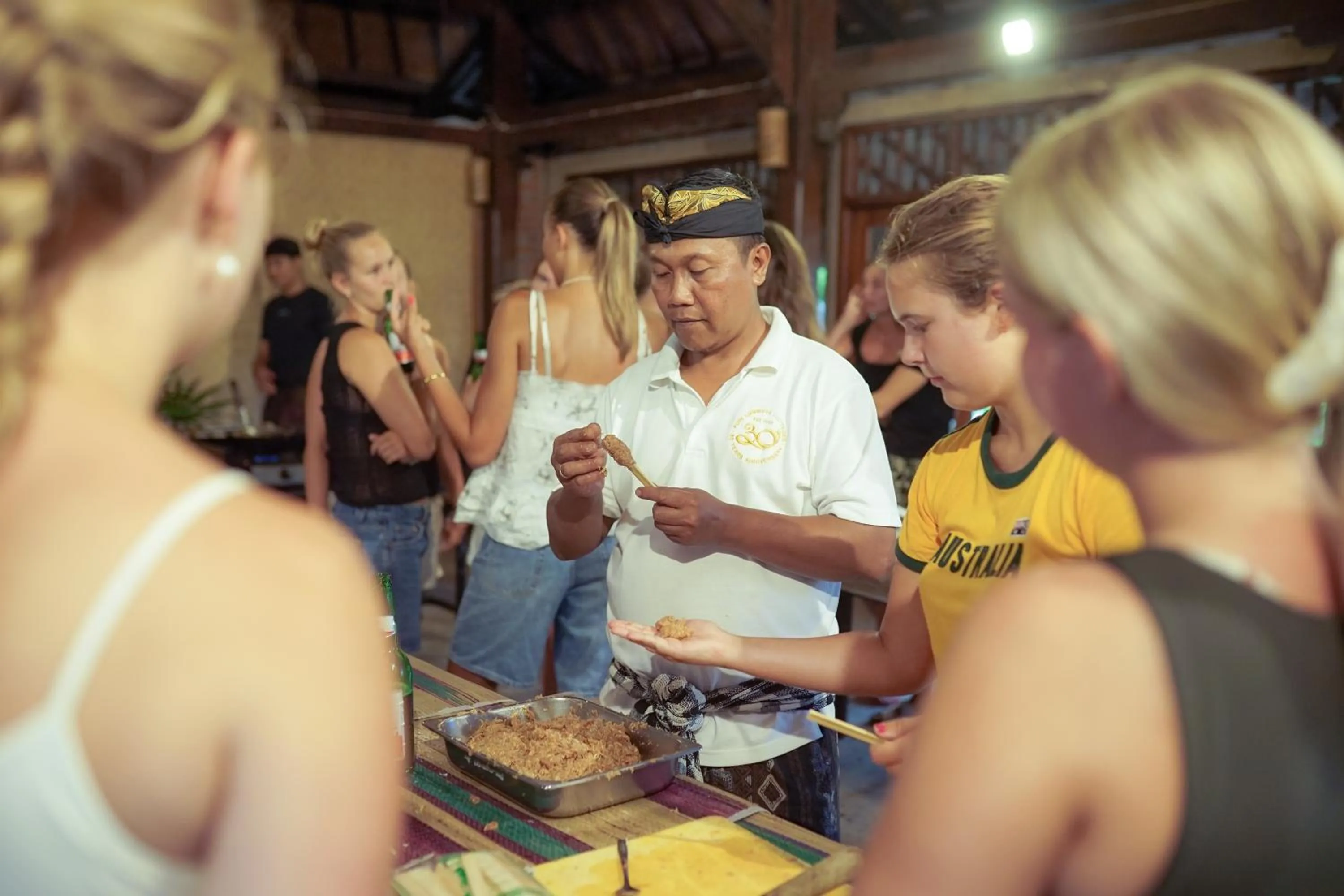 group of guests in Puri Lumbung Cottages Restaurant & Spa Munduk