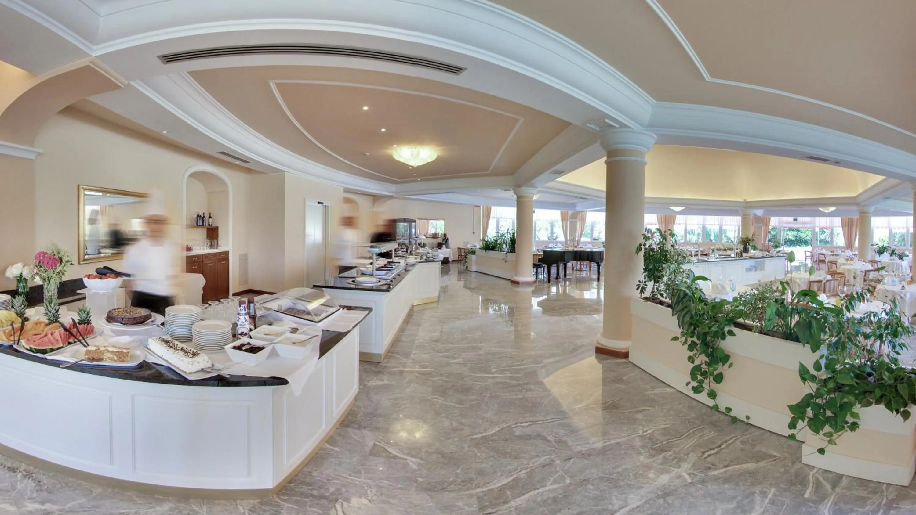 Garden view in Hotel Terme Leonardo