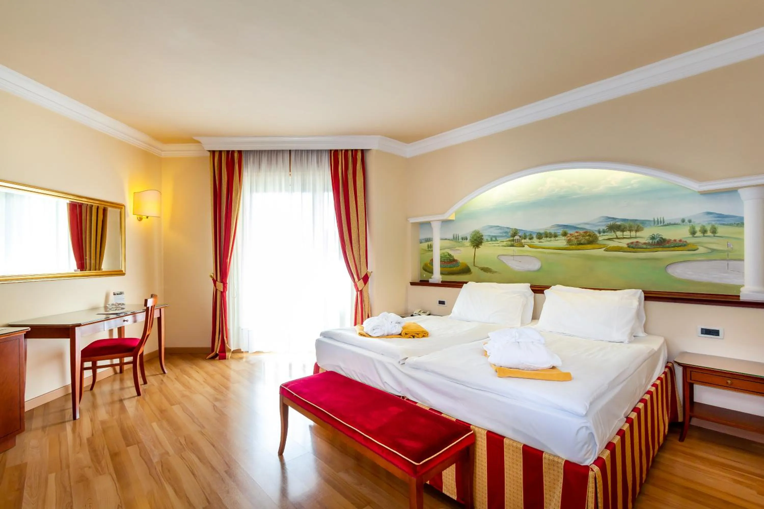 Bedroom, Bed in Hotel Terme Leonardo