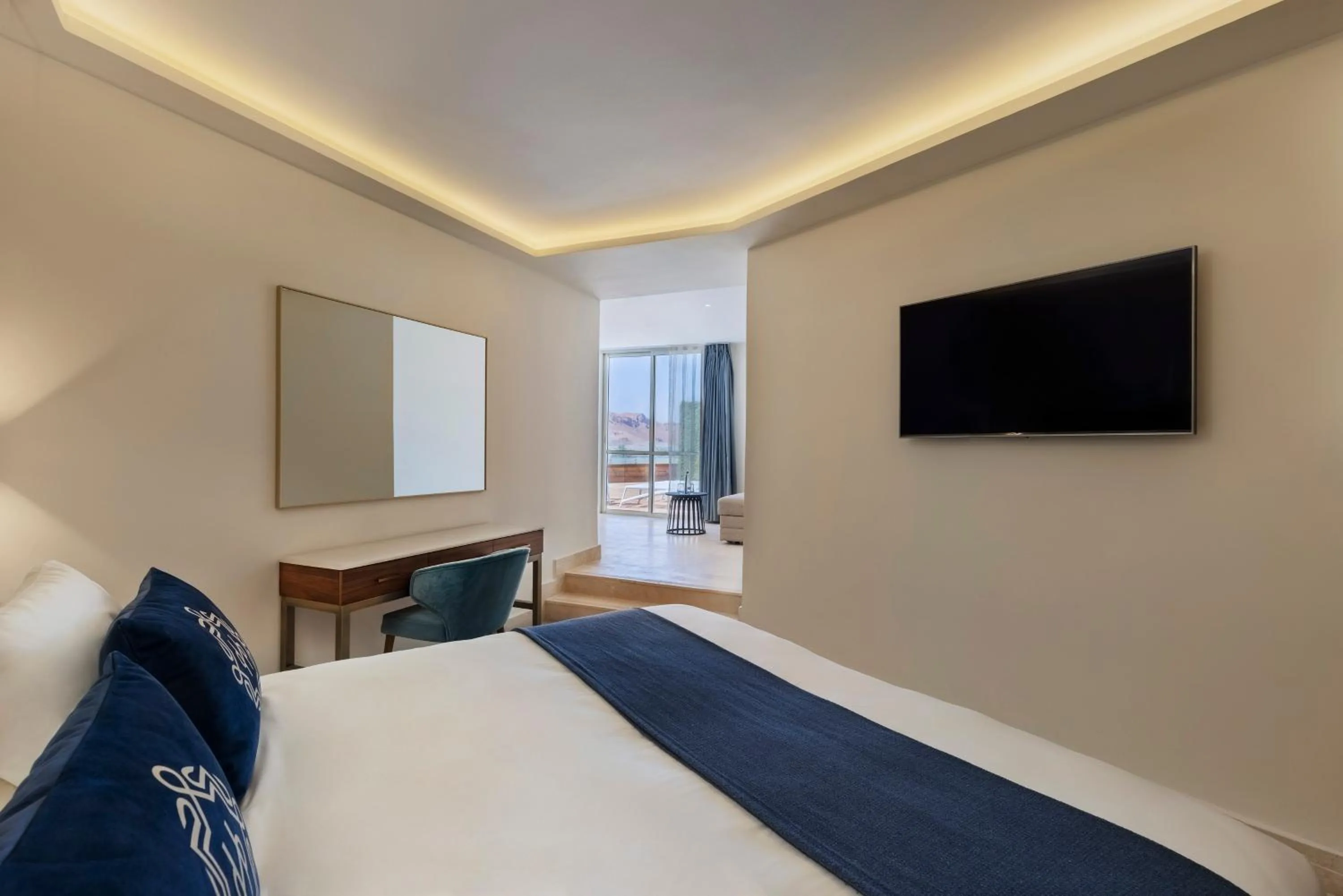 Bed in Herbert Samuel Hod Dead Sea Hotel