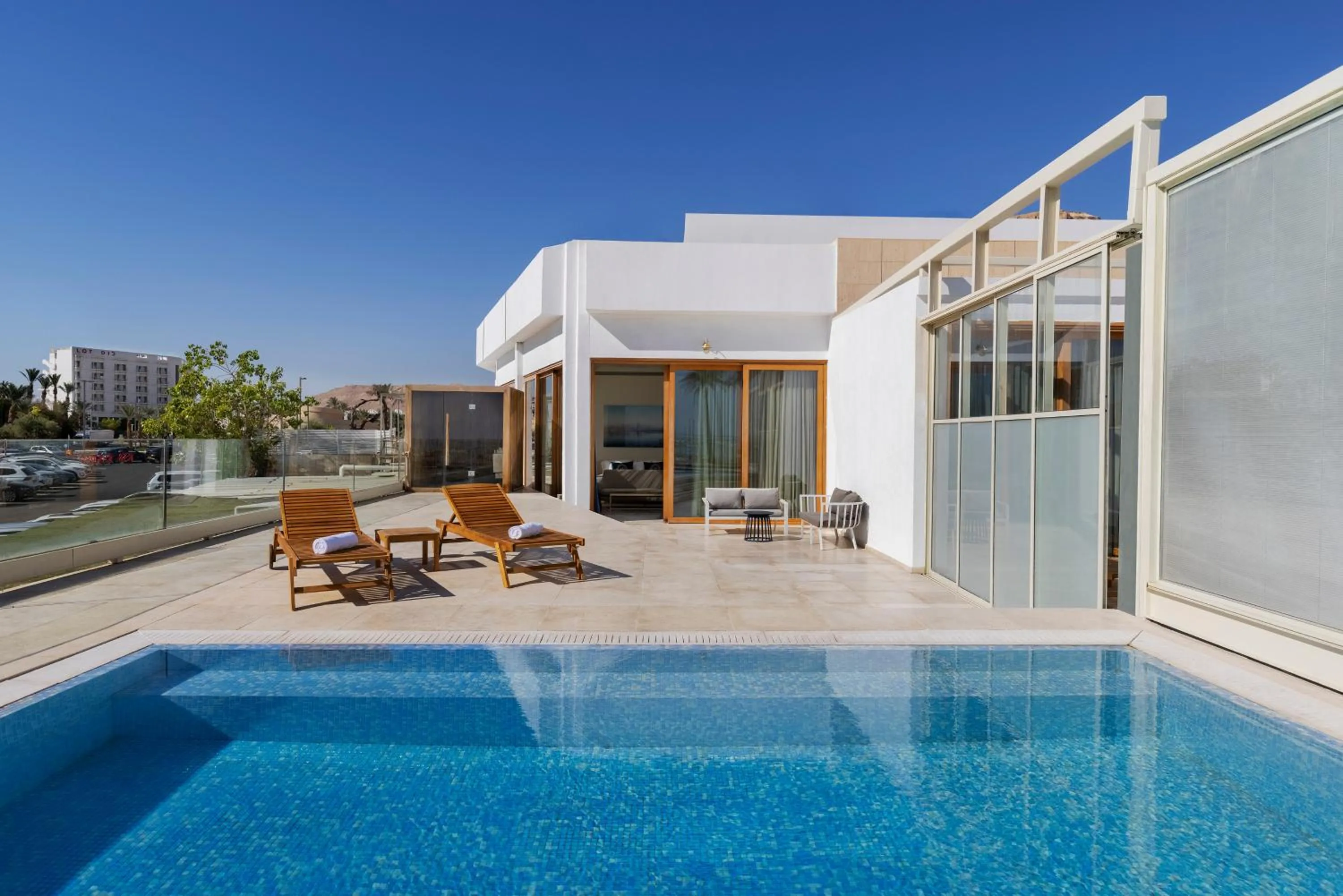 Pool view in Herbert Samuel Hod Dead Sea Hotel