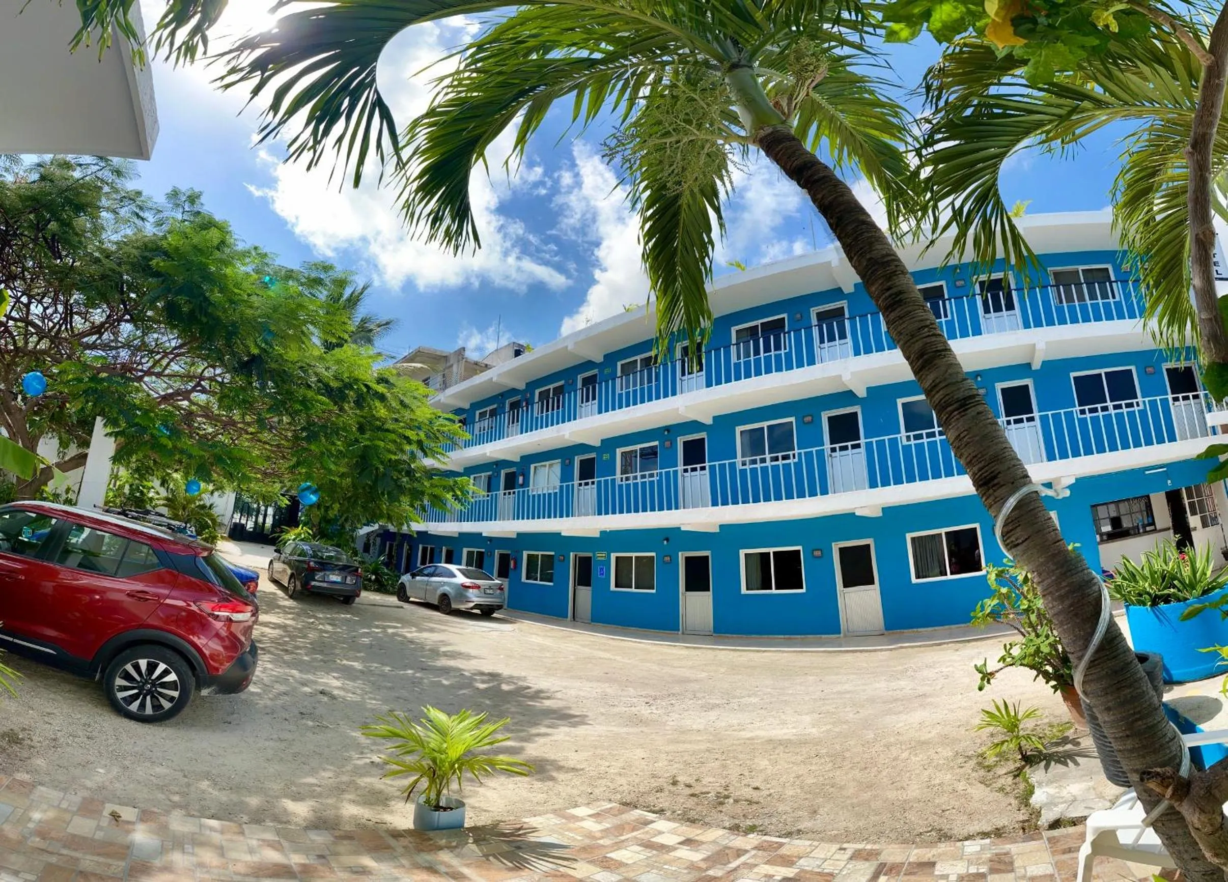 Property building in Blue Coconut Cancun Hotel