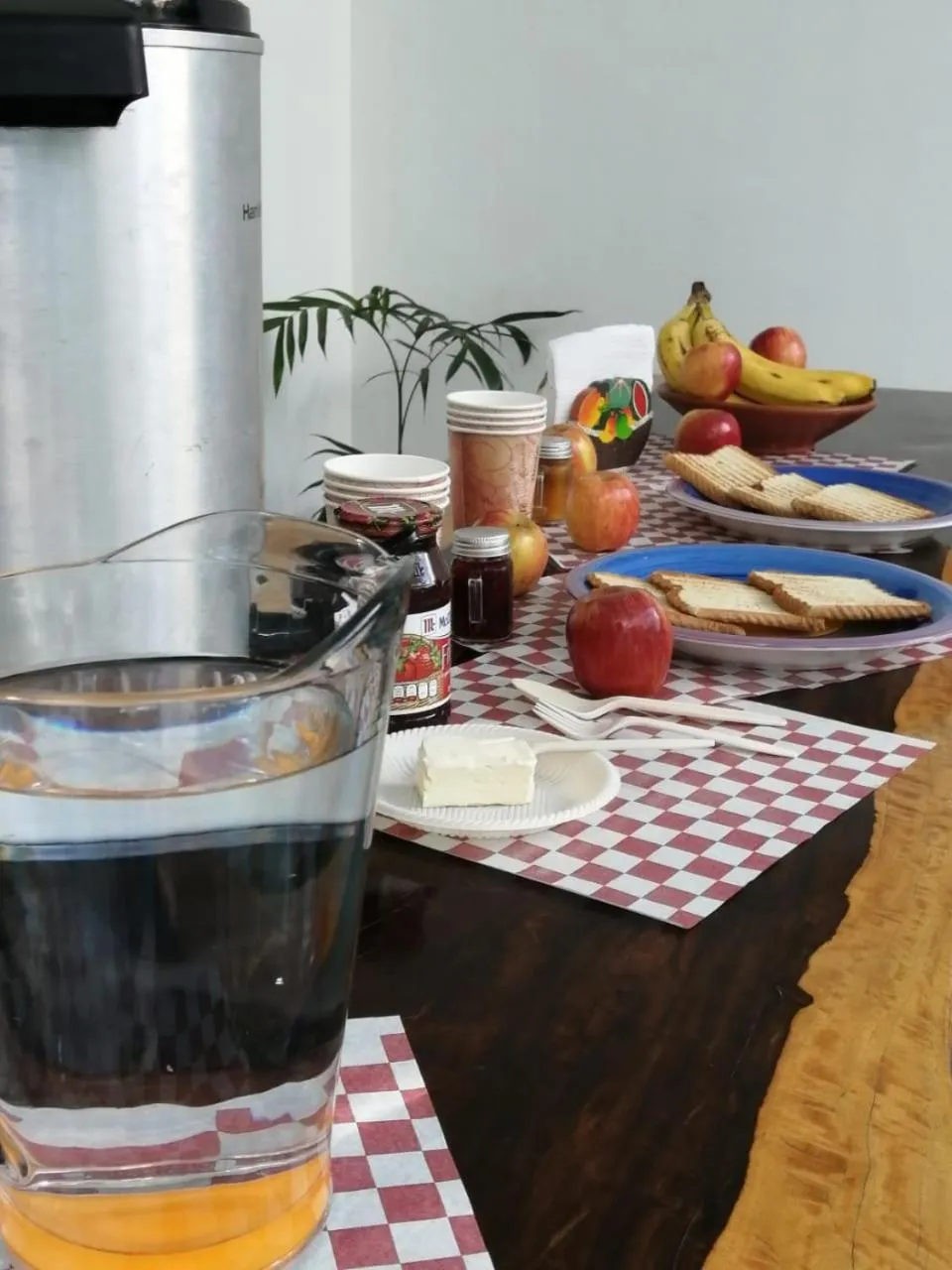 Continental breakfast in Blue Coconut Cancun Hotel
