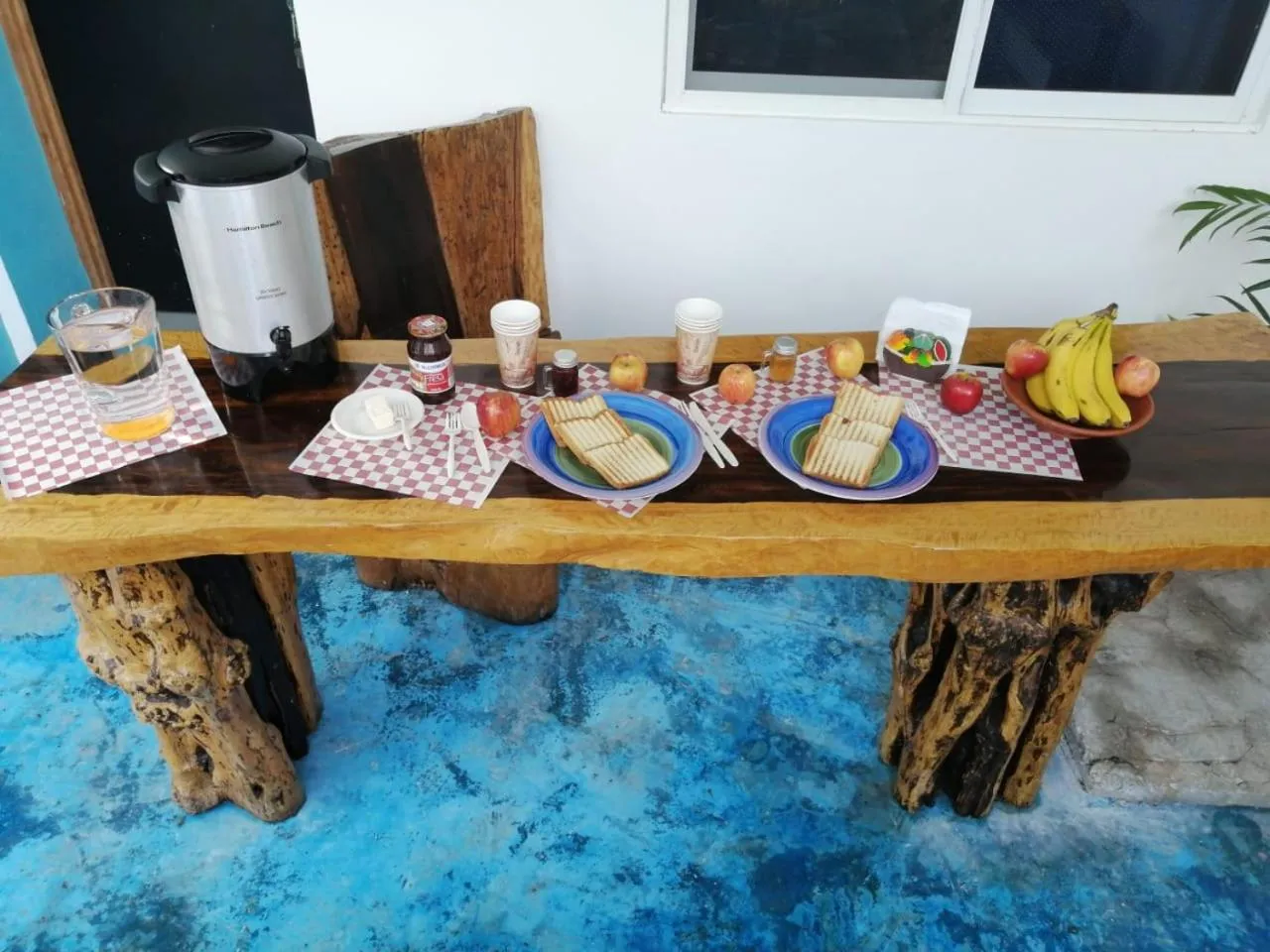 Continental breakfast in Blue Coconut Cancun Hotel