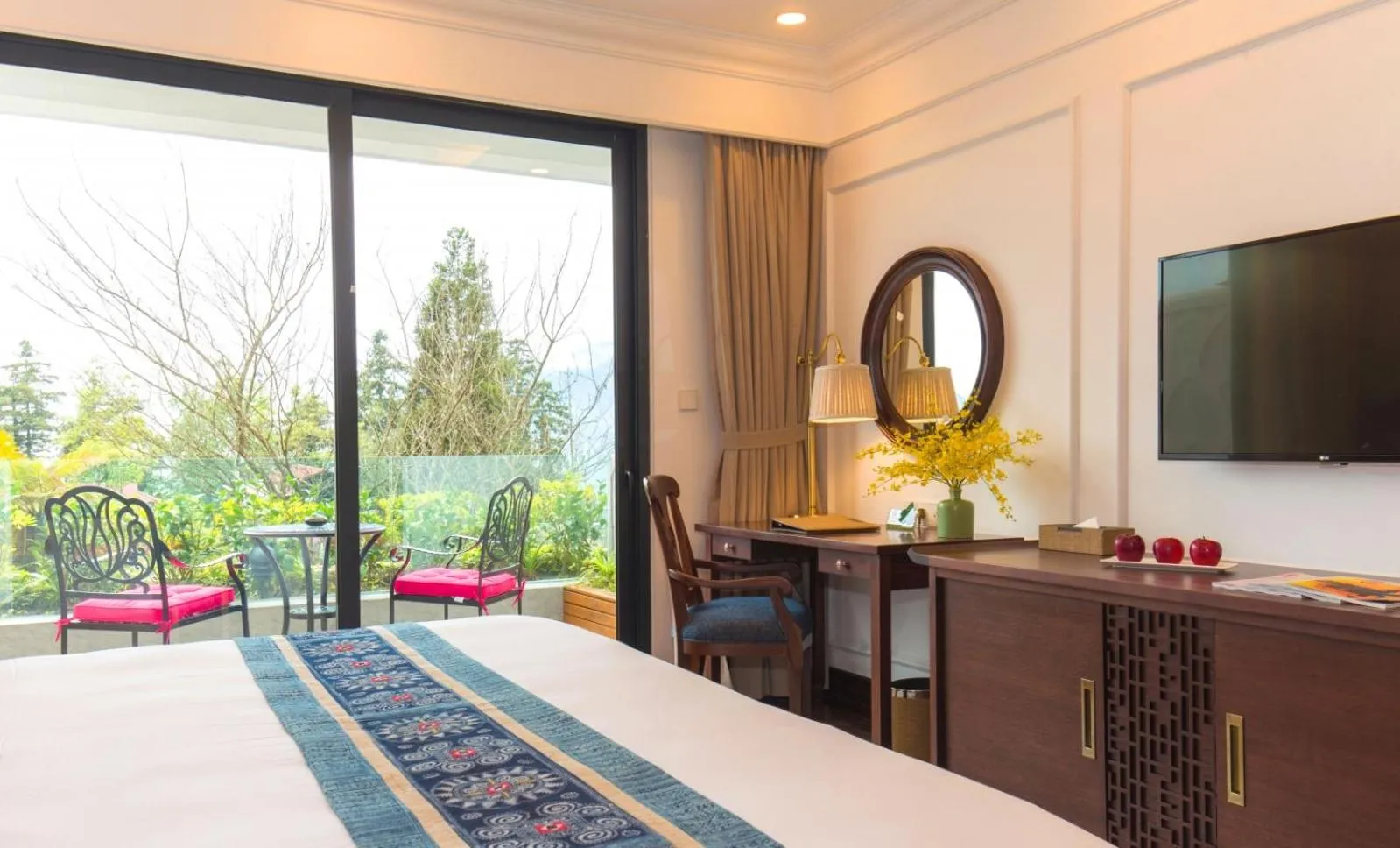 View (from property/room), Bed in Silk Path Grand Sapa Resort & Spa