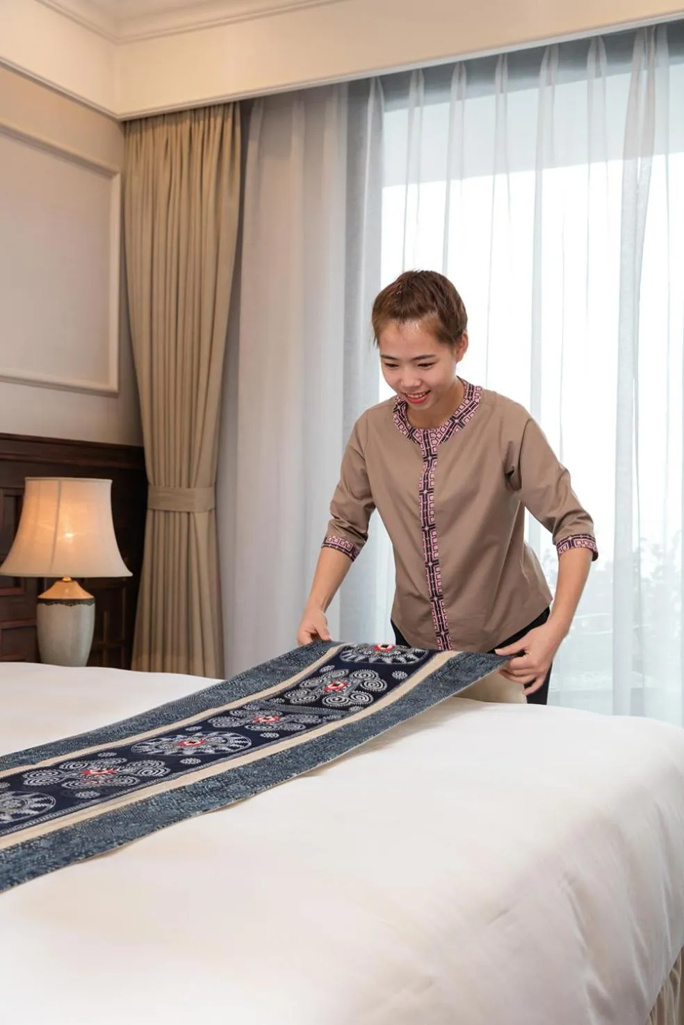 Staff, Bed in Silk Path Grand Sapa Resort & Spa