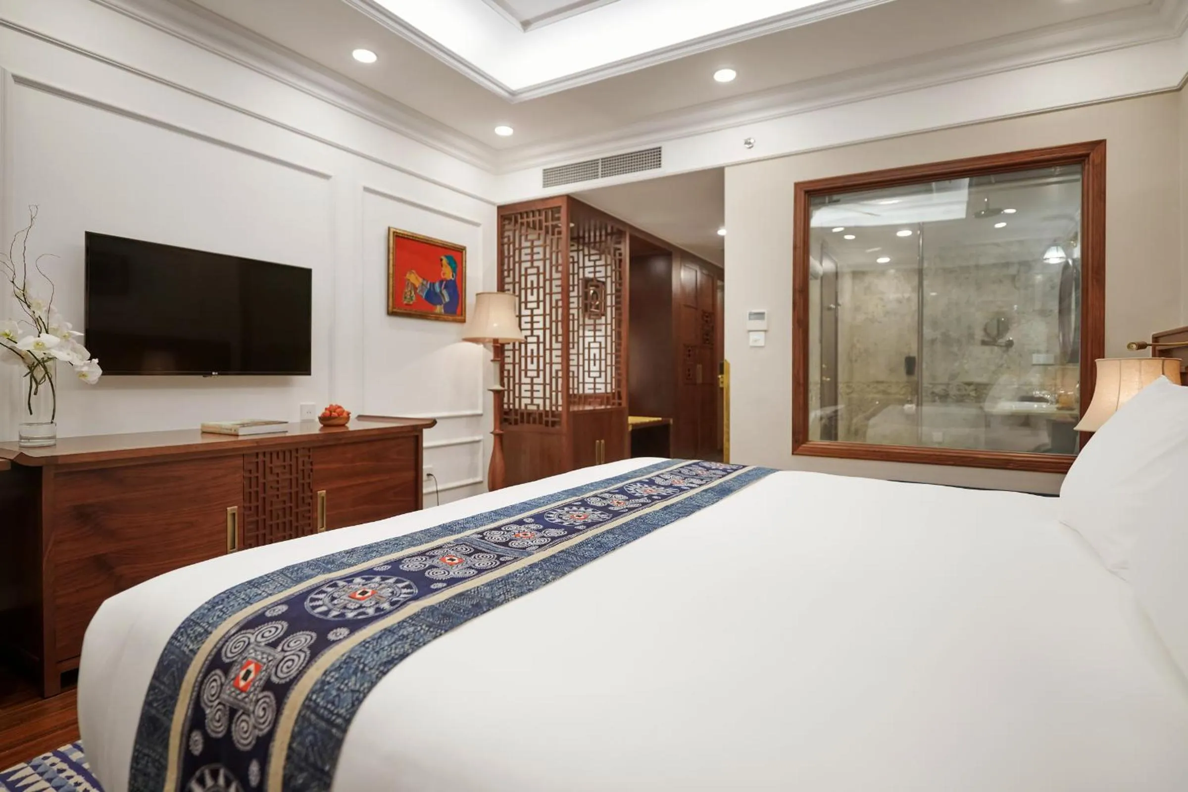 Floor plan, Bed in Silk Path Grand Sapa Resort & Spa