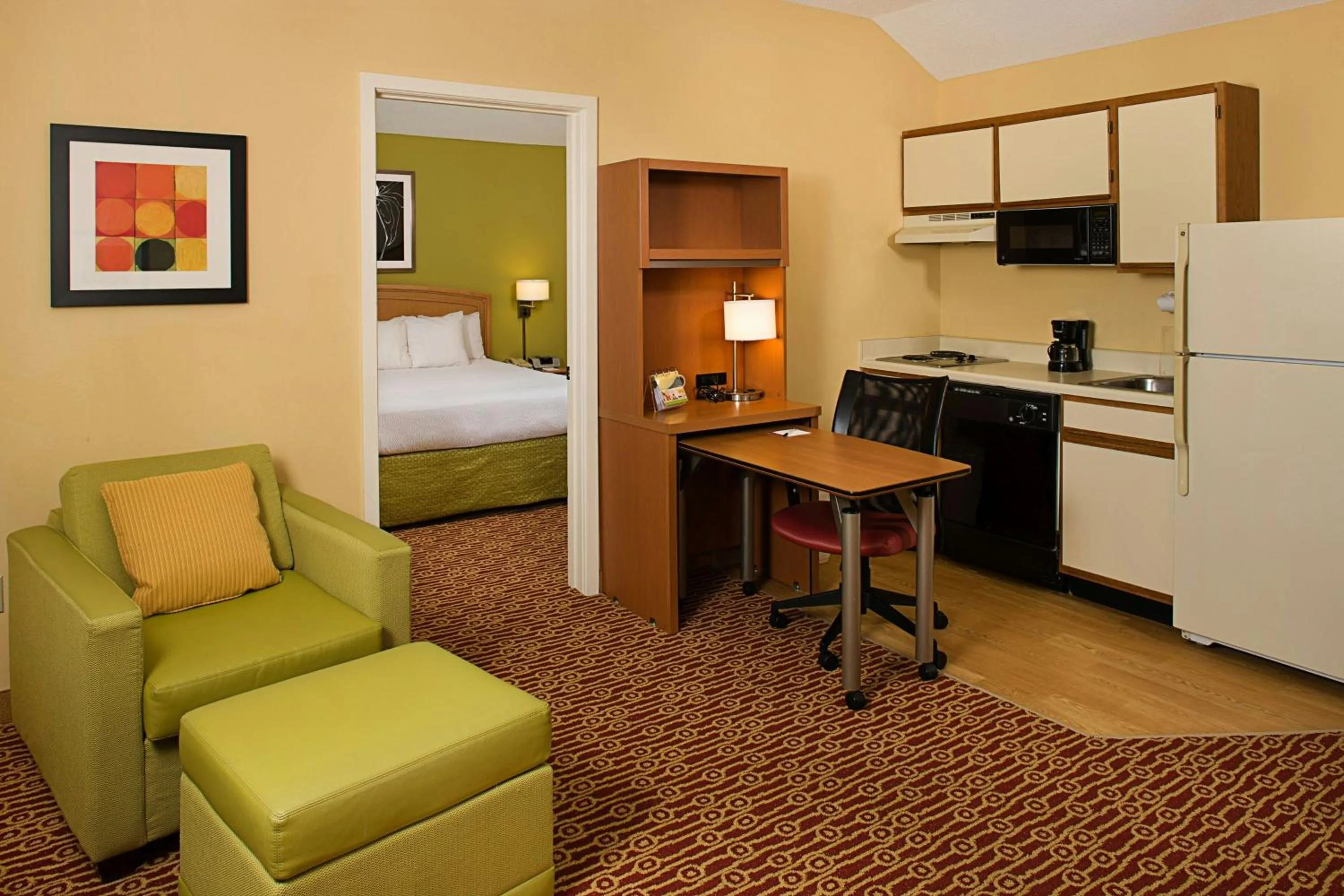 Photo of the whole room, Bed in TownePlace Suites Wichita East