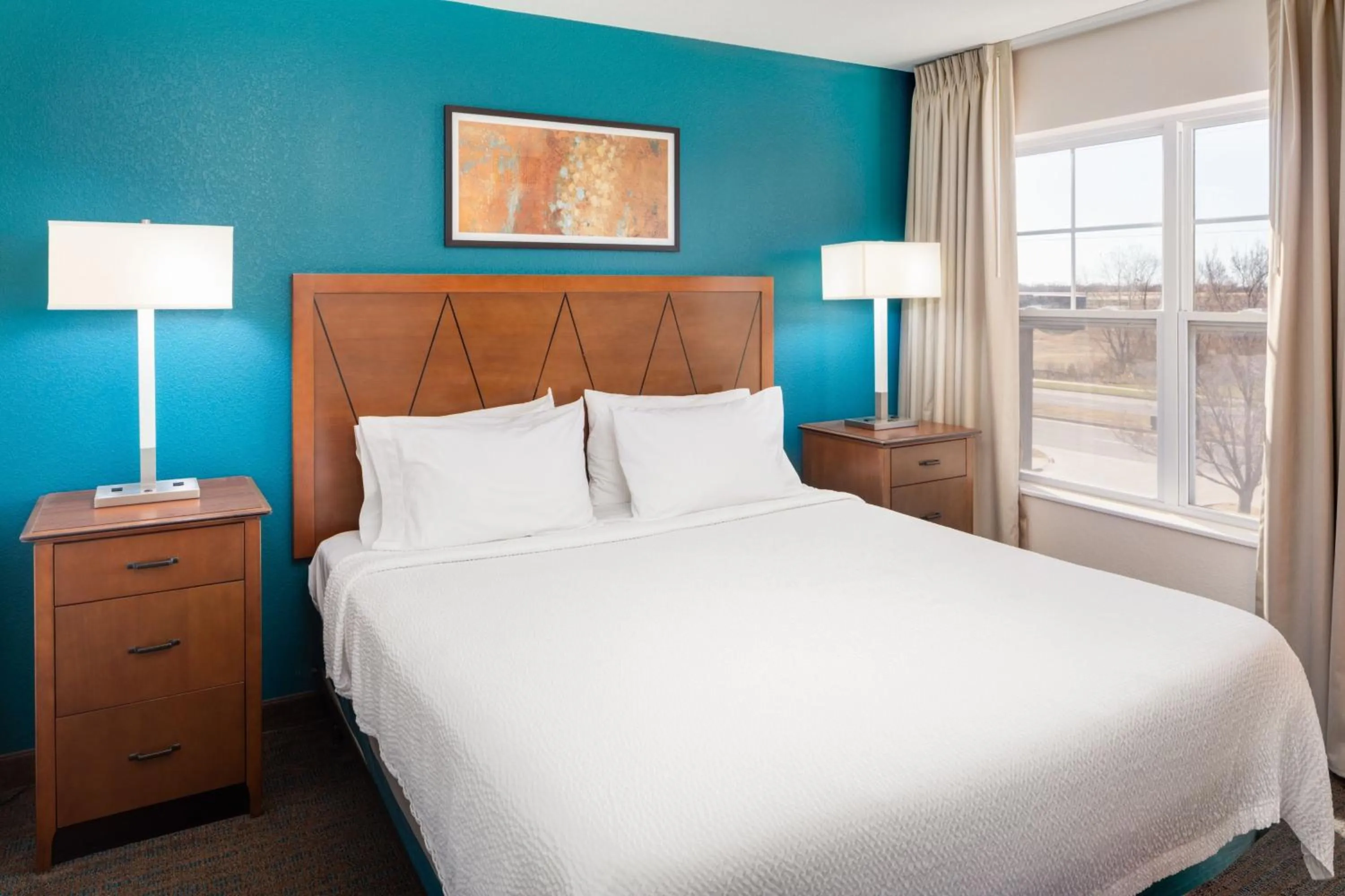Photo of the whole room, Bed in Residence Inn by Marriott Wichita East At Plazzio