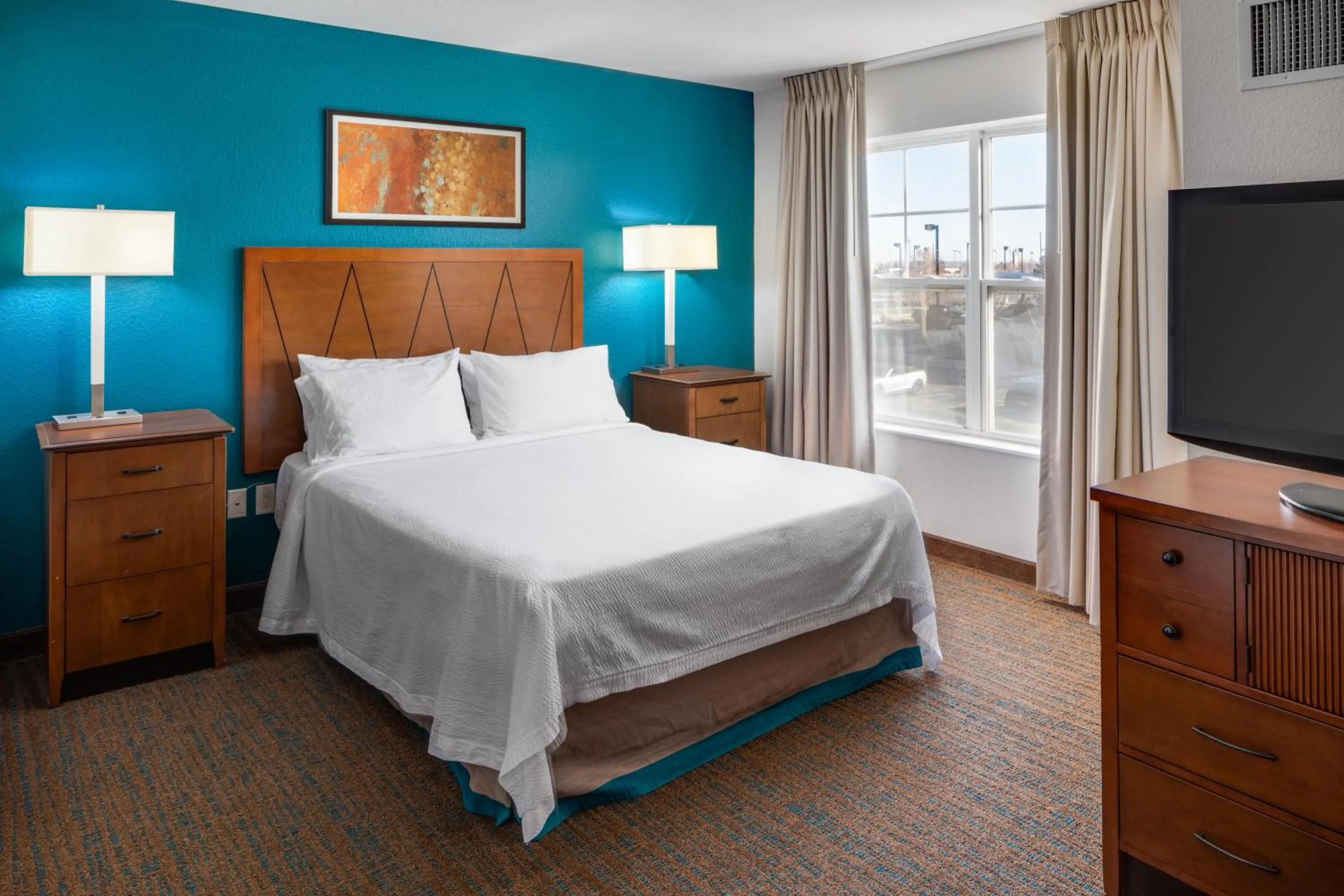 View (from property/room), Bed in Residence Inn by Marriott Wichita East At Plazzio