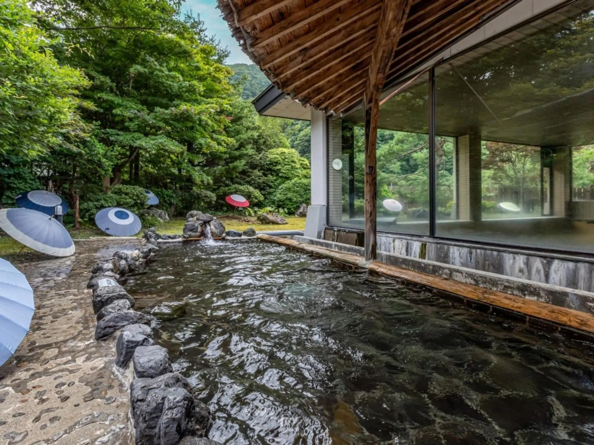 Hot Spring Bath in KAMENOI HOTEL Akita Yuze