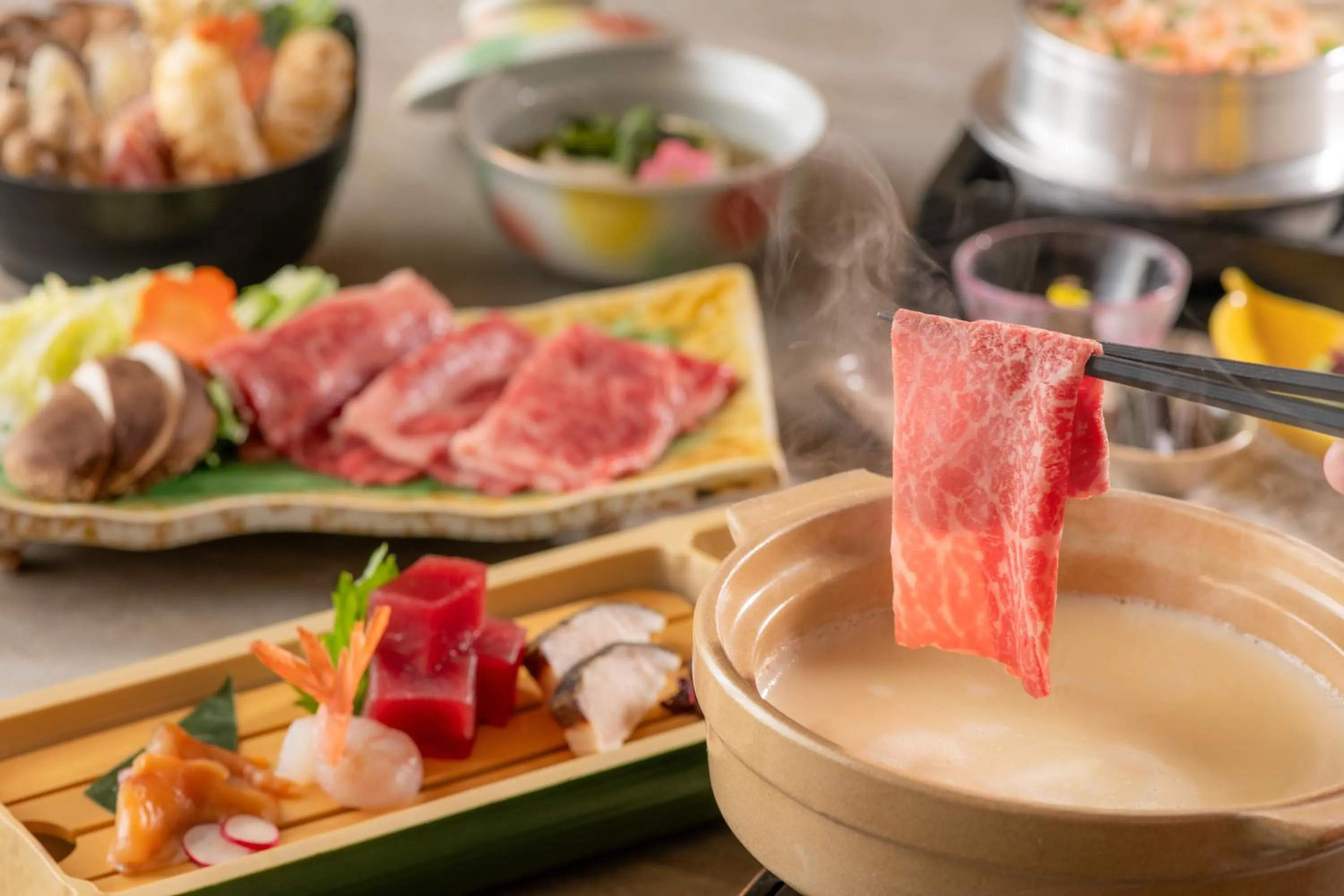 Dinner in KAMENOI HOTEL Akita Yuze