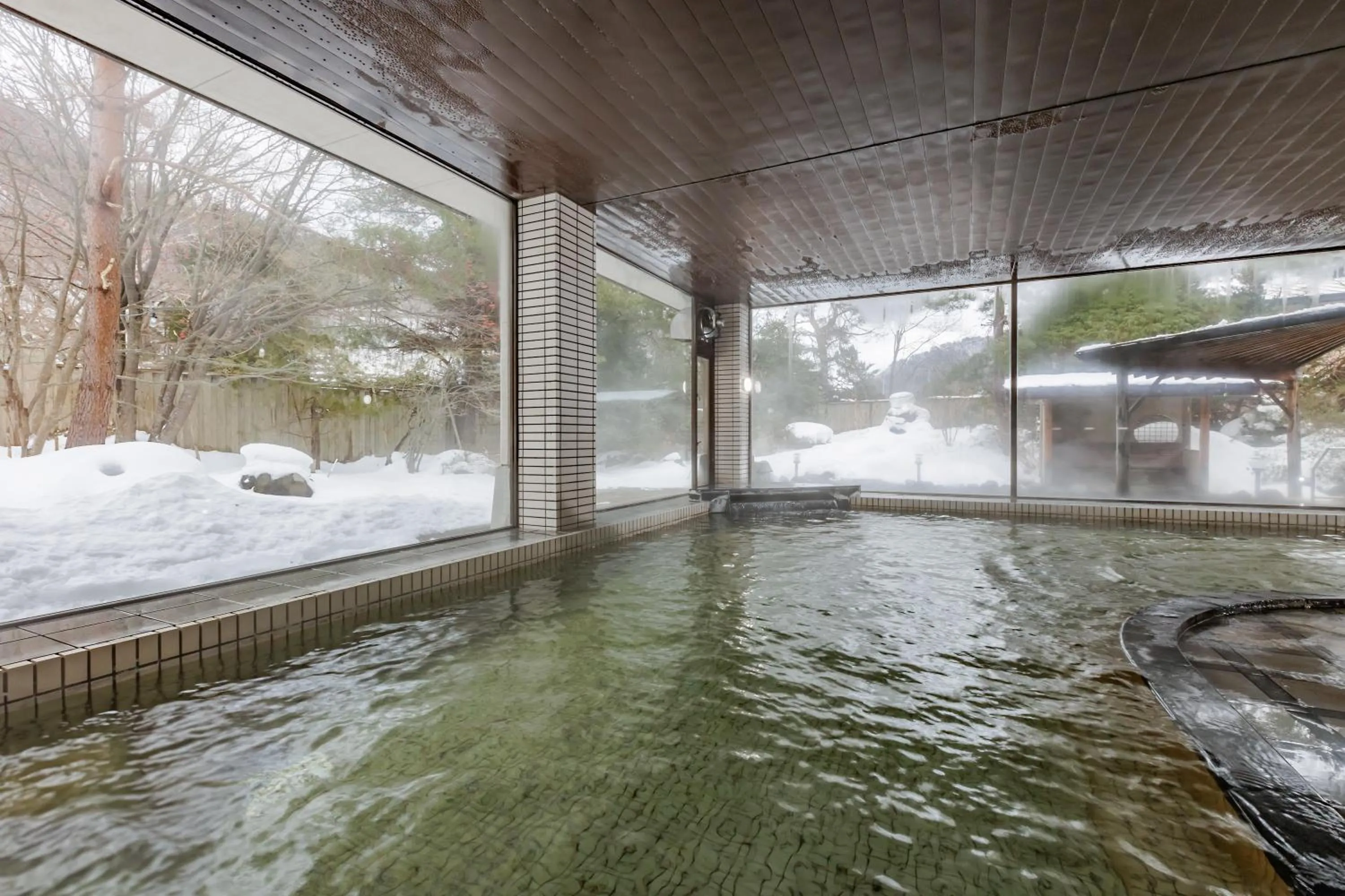 Hot Spring Bath in KAMENOI HOTEL Akita Yuze