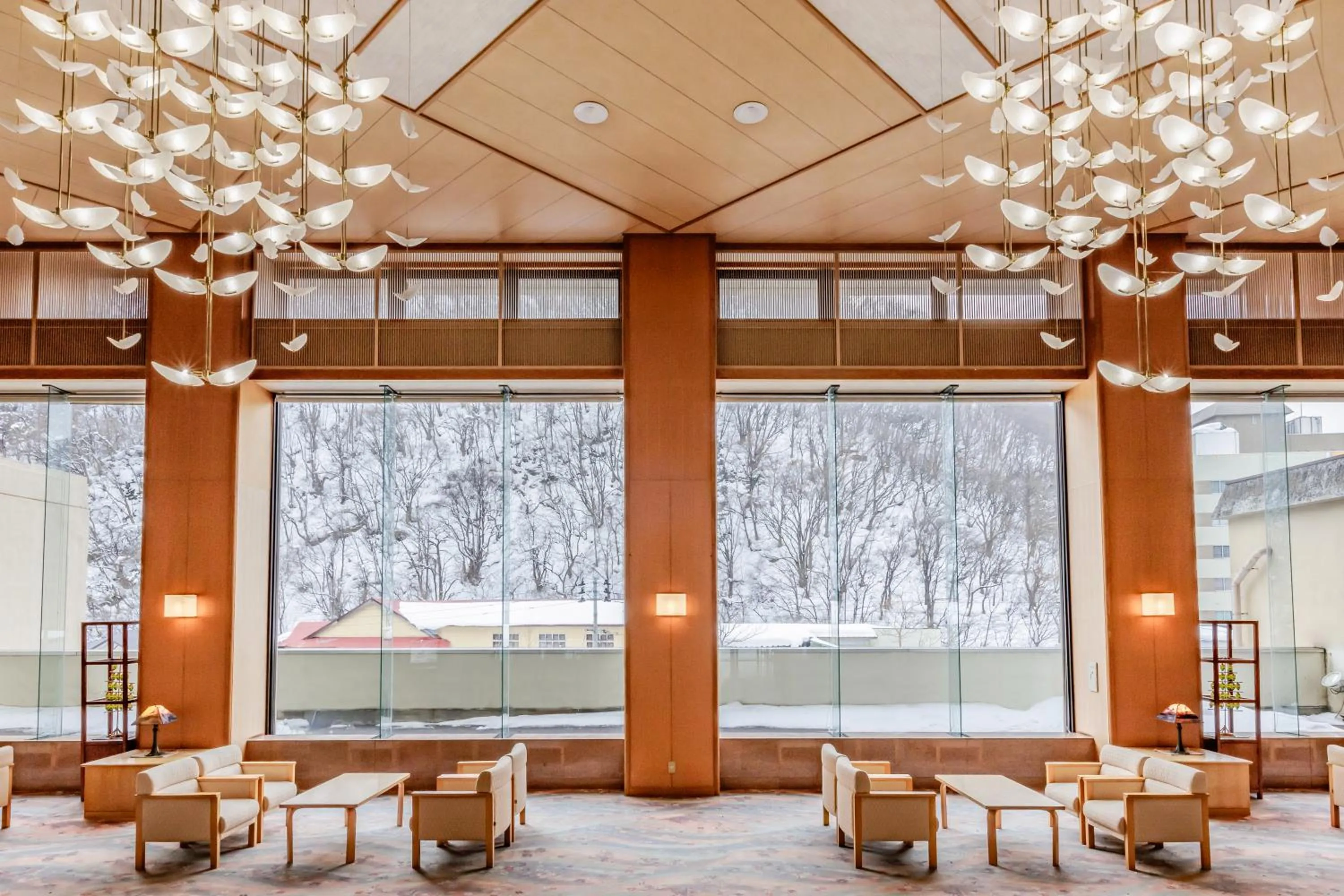 Lobby or reception in KAMENOI HOTEL Akita Yuze