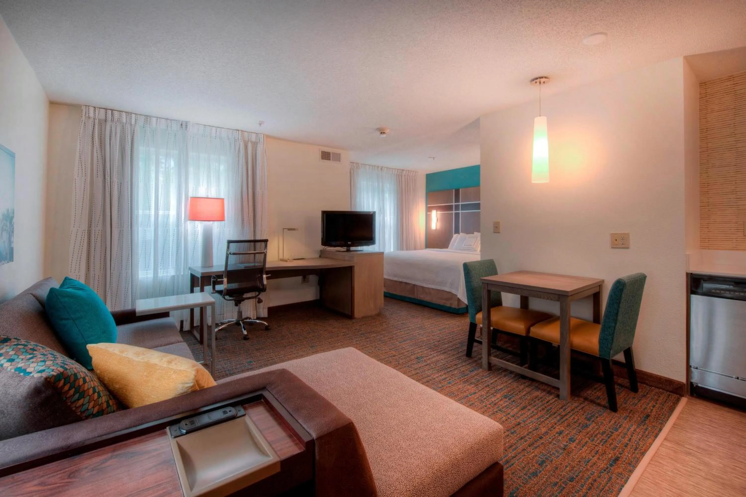 Living room, Bed in Residence Inn by Marriott Wilmington Landfall