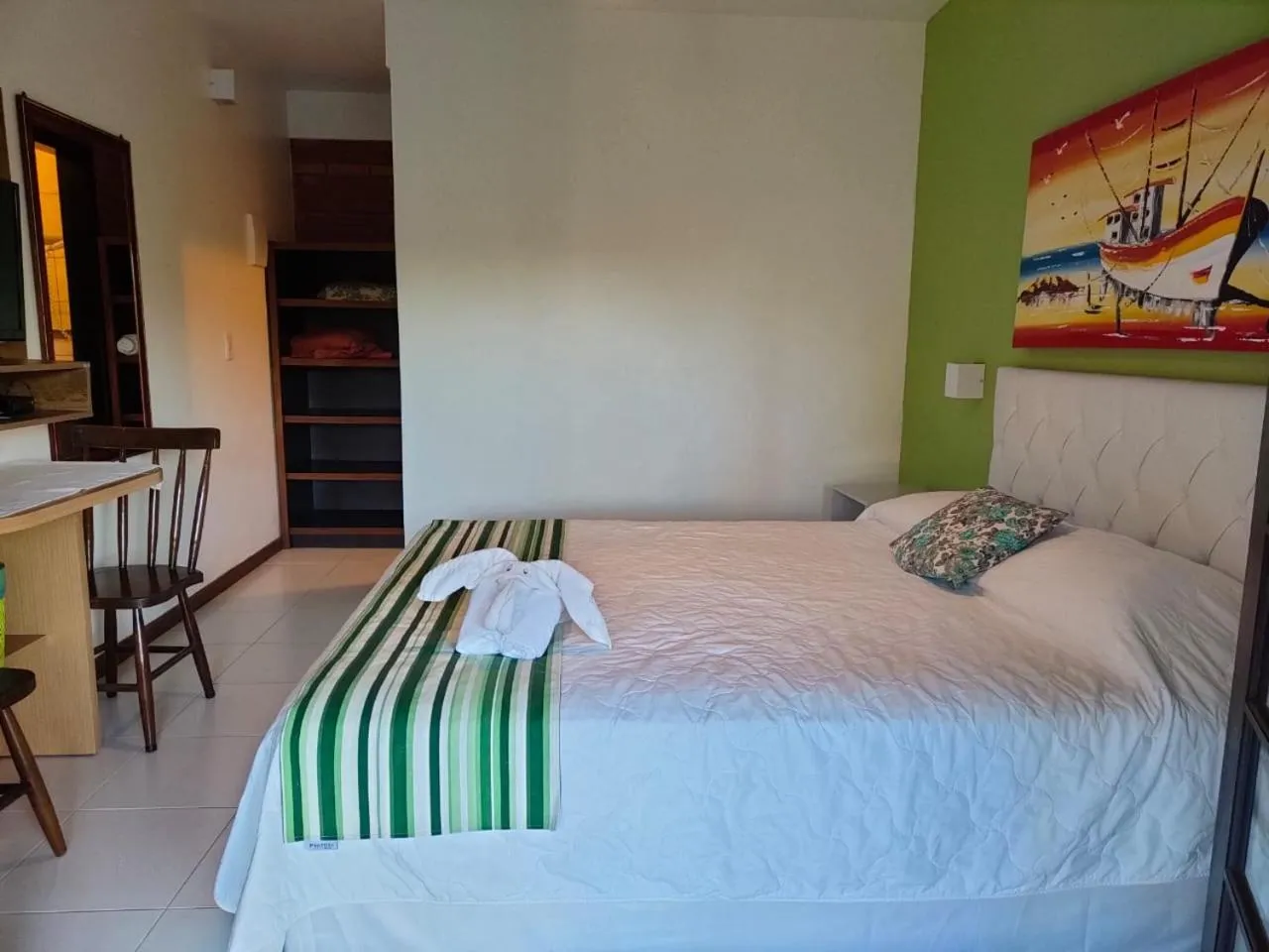 Bed in Pousada Palmeiras