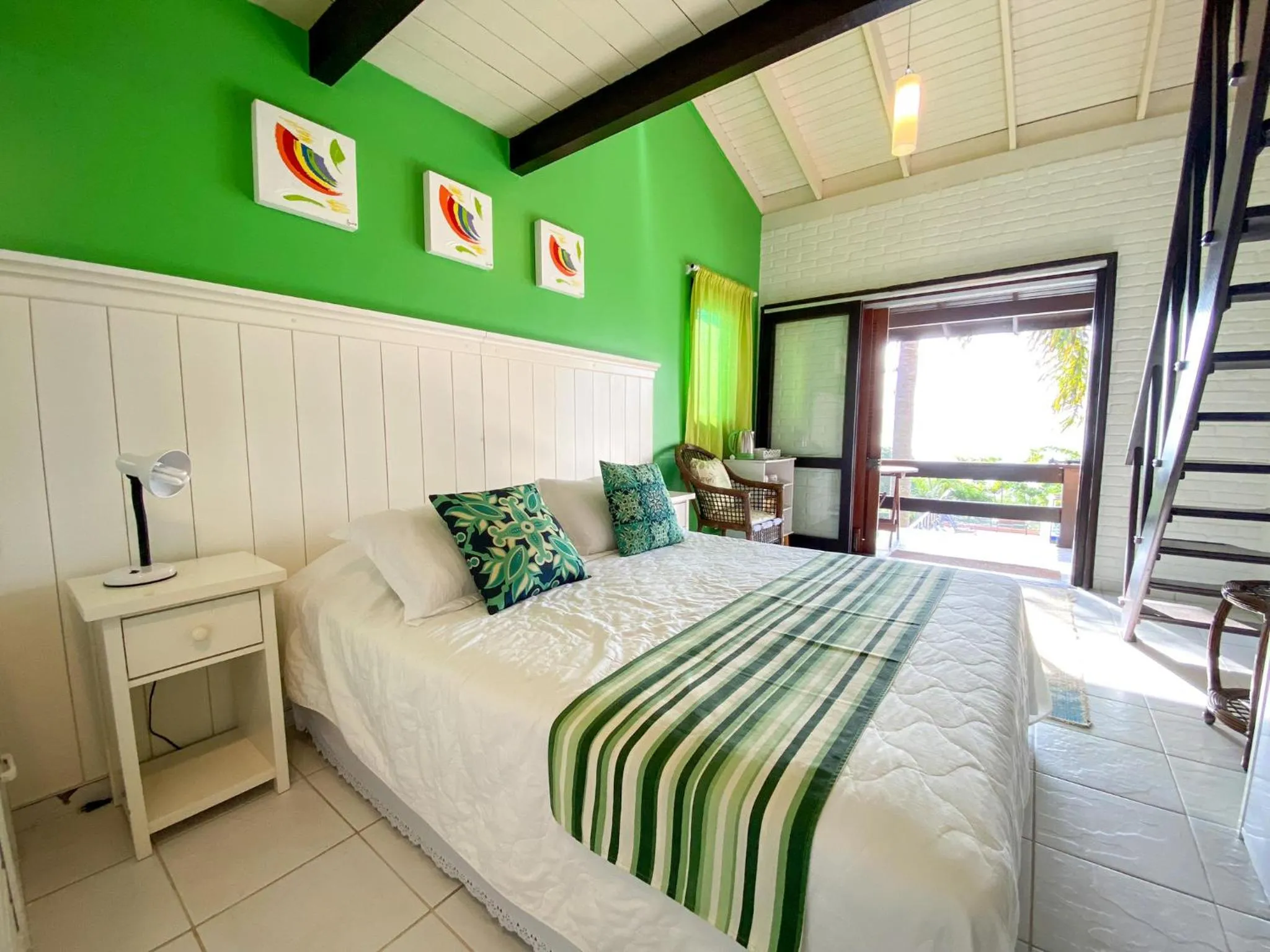 Bed in Pousada Palmeiras