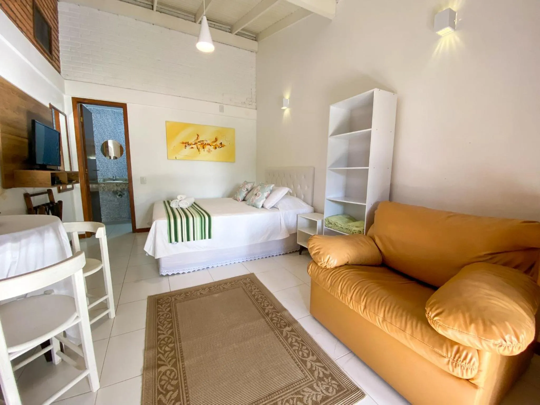 Bed in Pousada Palmeiras