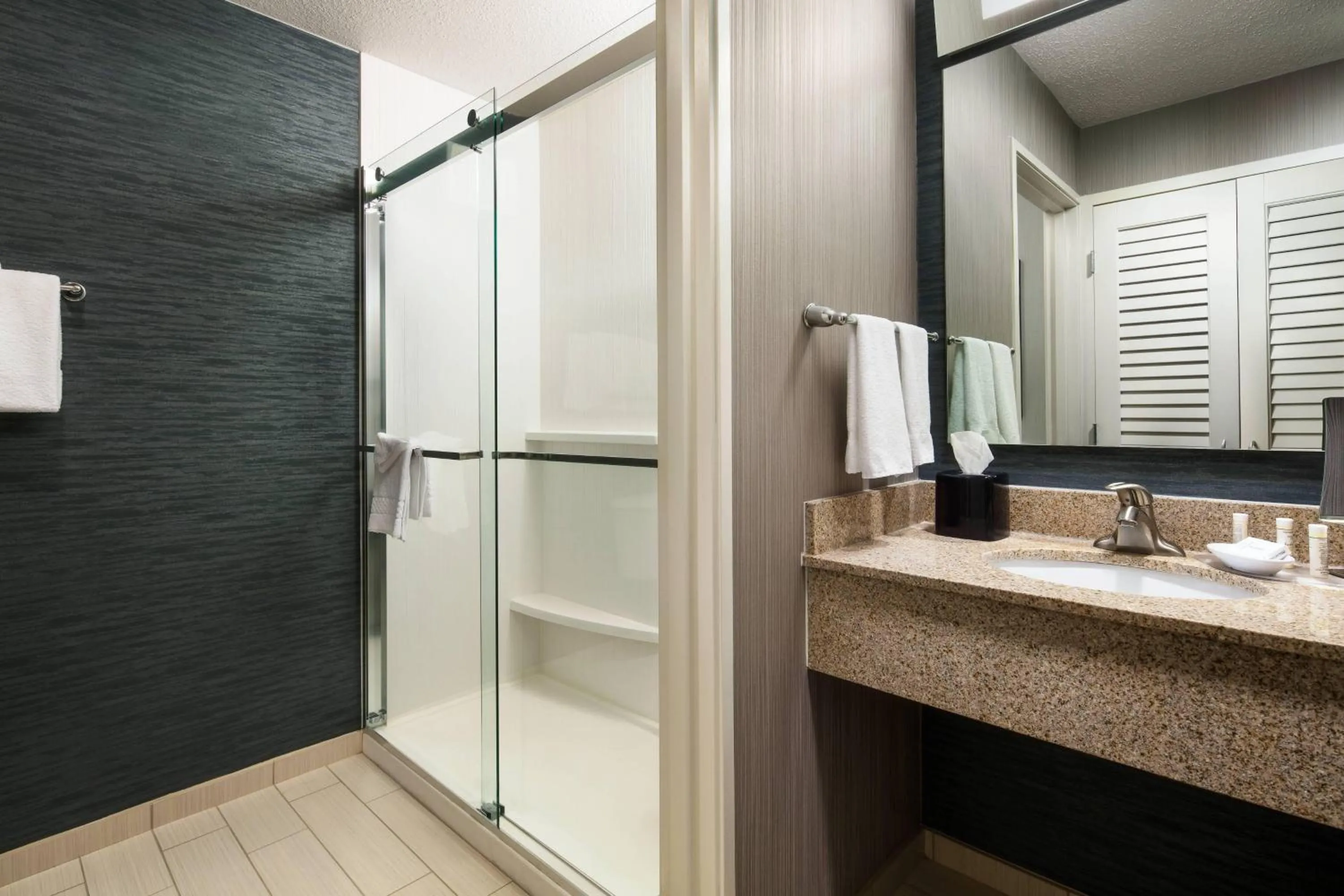 Bathroom in Courtyard Indianapolis at the Capitol