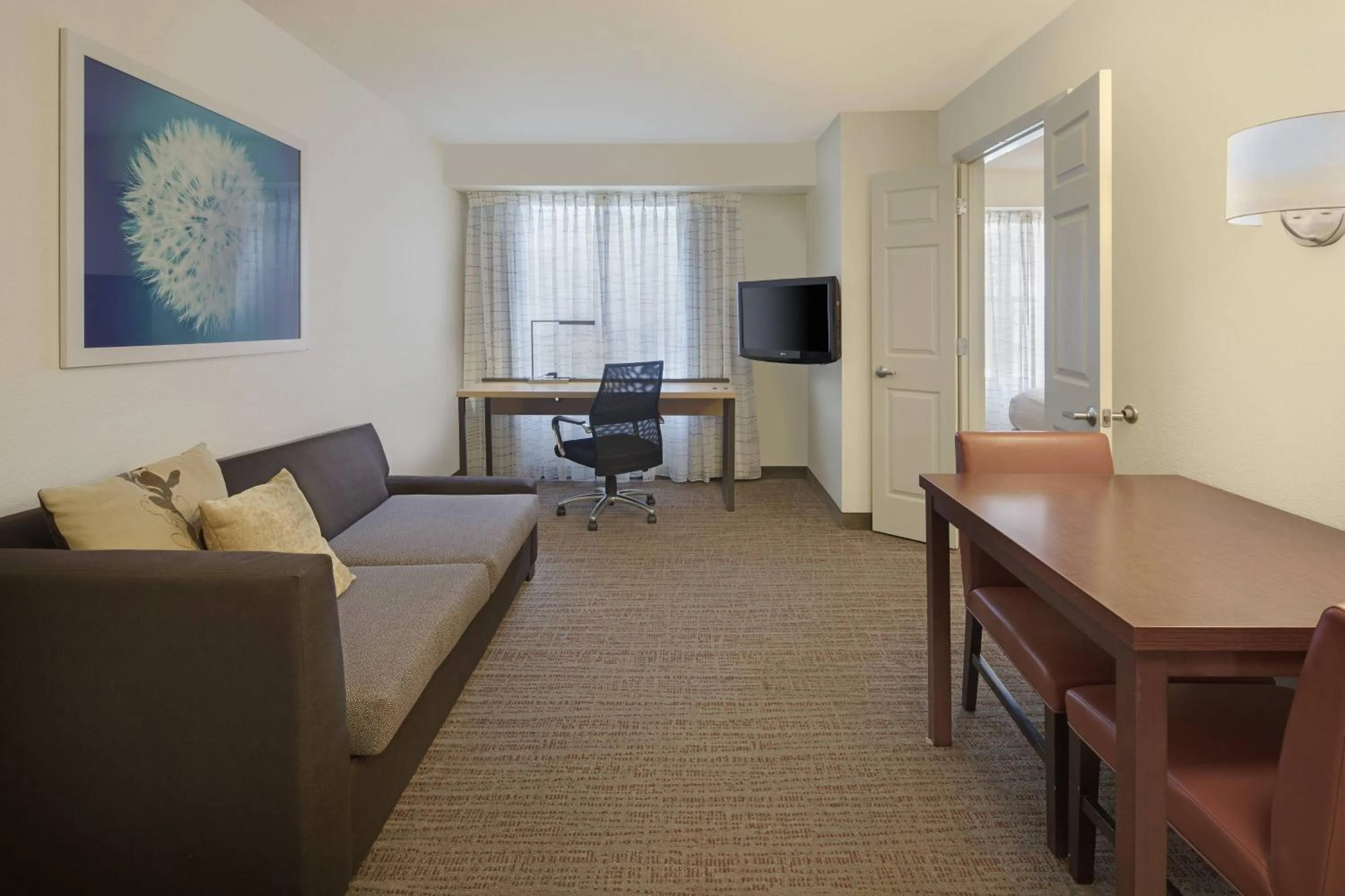 Bedroom in Residence Inn Indianapolis Airport