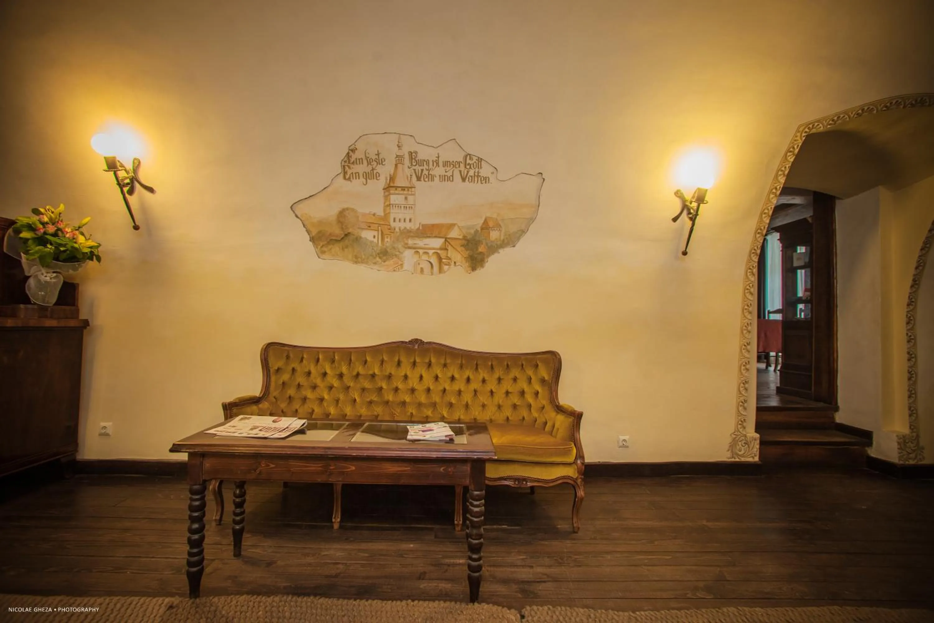 Lobby or reception in Hotel Sighişoara