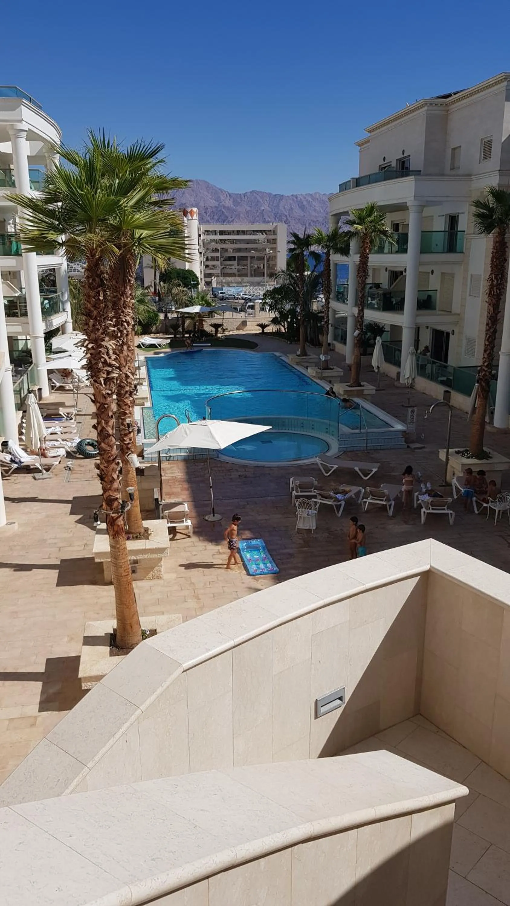 Pool view in City Resort Palmore