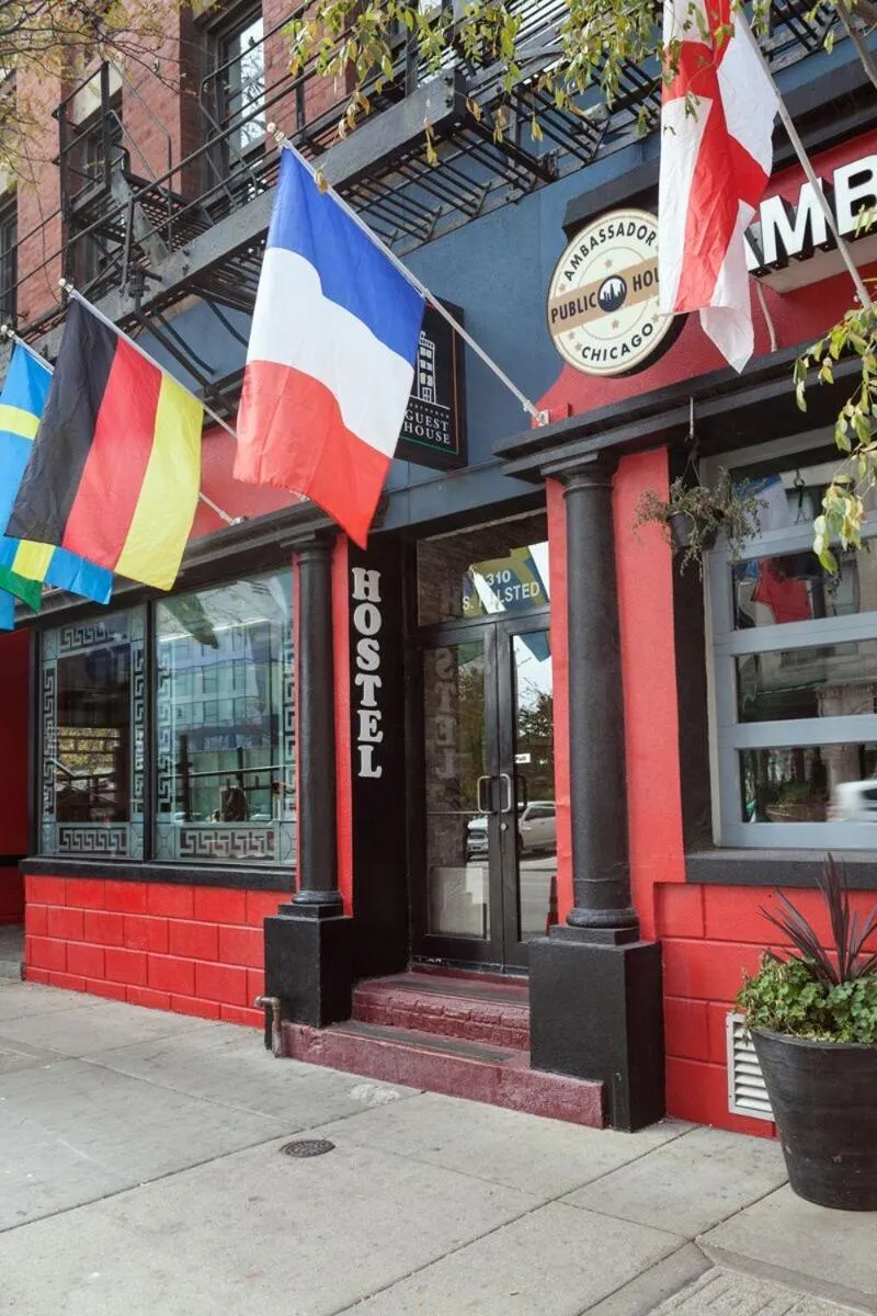 Property building in Chicago Parthenon Hostel