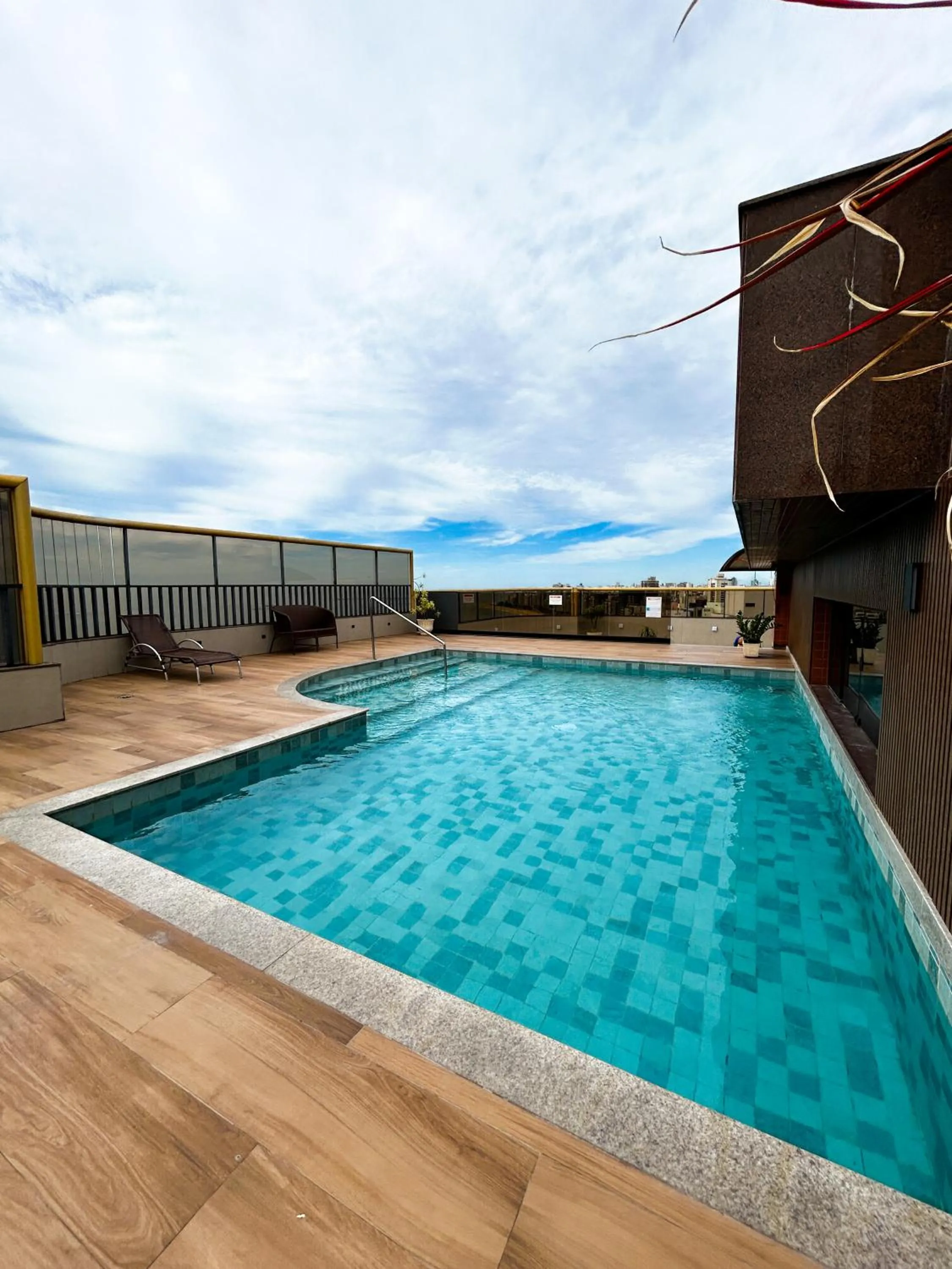 Pool view in Quality Suites Vila Velha