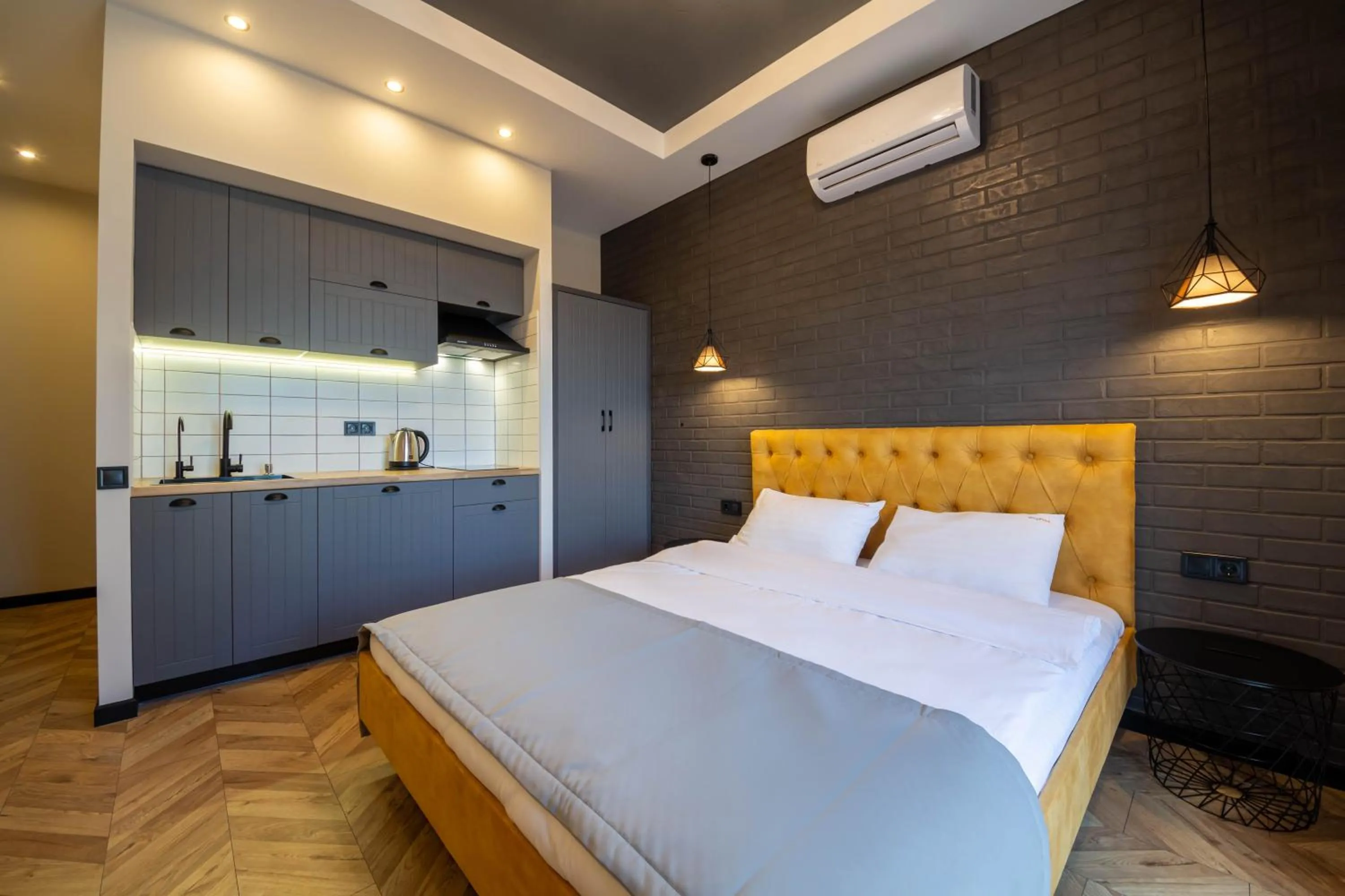 Bedroom, Bed in Idea Design Apart-Hotel Prorizna