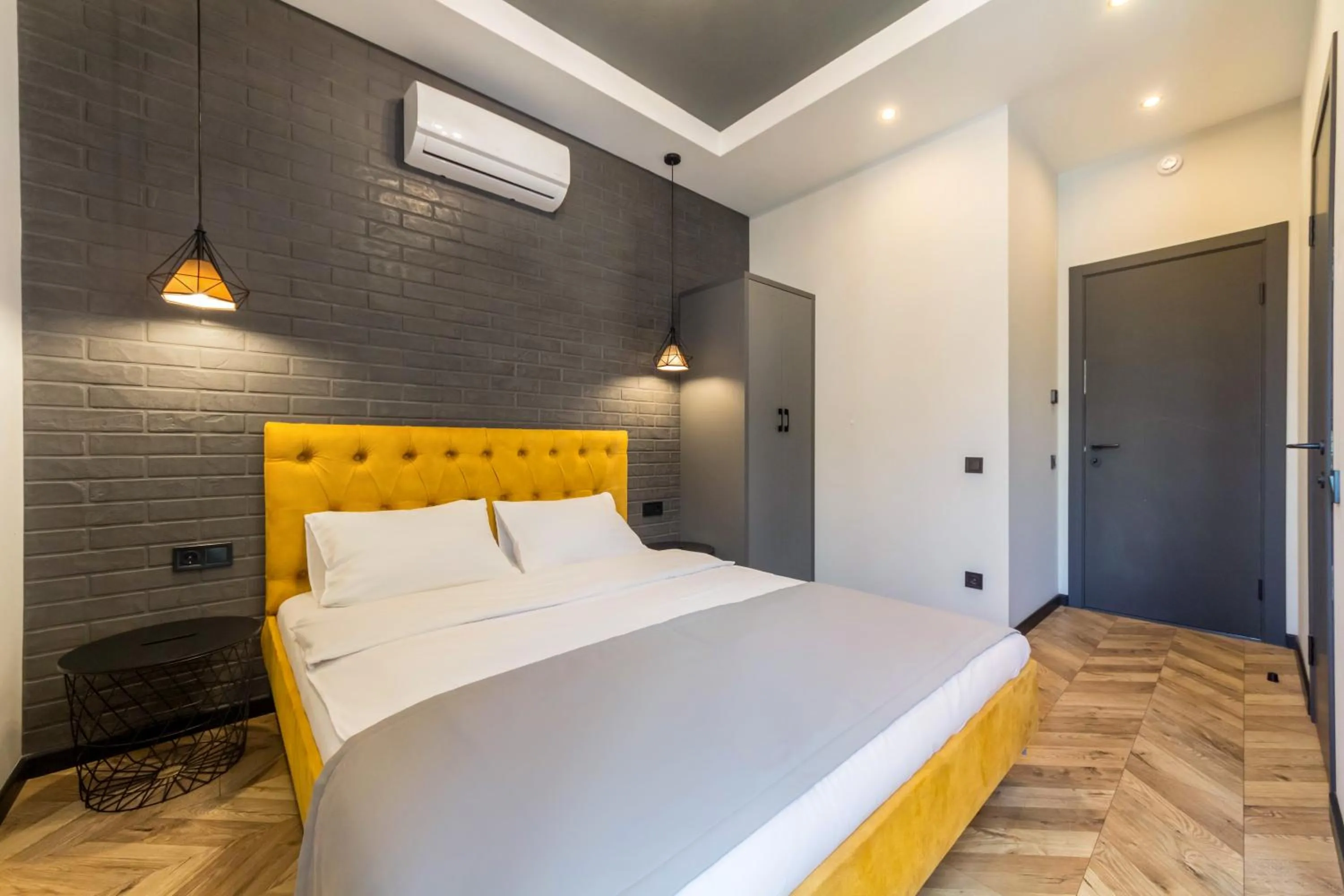 Bed in Idea Design Apart-Hotel Prorizna