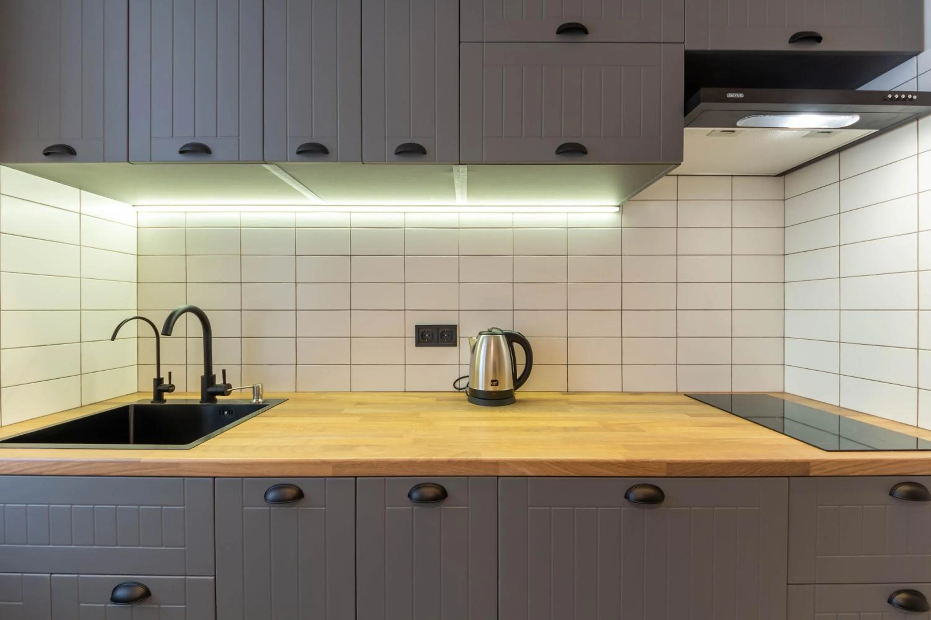 Kitchen or kitchenette in Idea Design Apart-Hotel Prorizna