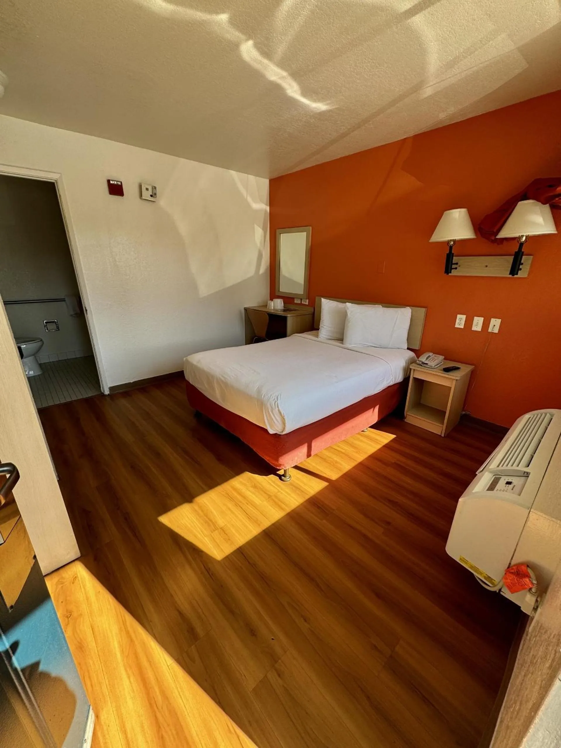 Bed in Motel 6-Stanton, CA- Anaheim West