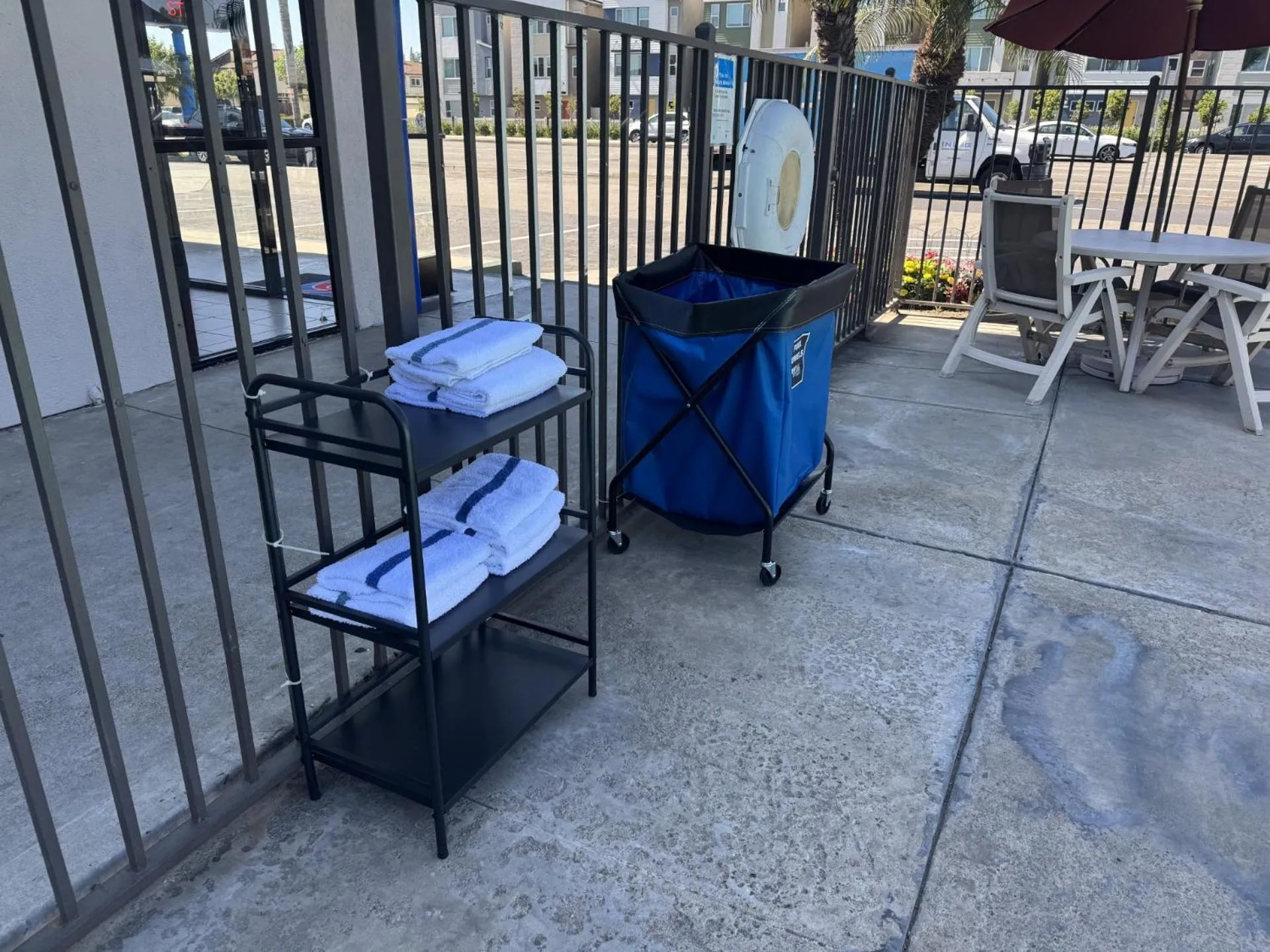Swimming pool in Motel 6-Stanton, CA- Anaheim West