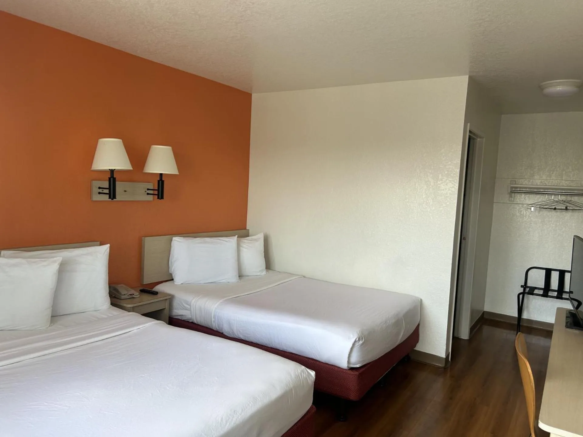 Bed in Motel 6-Stanton, CA- Anaheim West