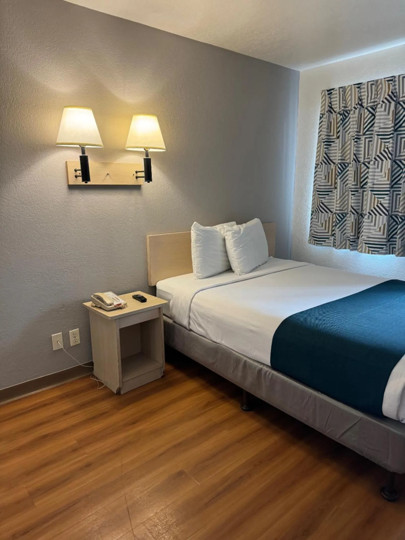 Bed in Motel 6-Stanton, CA- Anaheim West