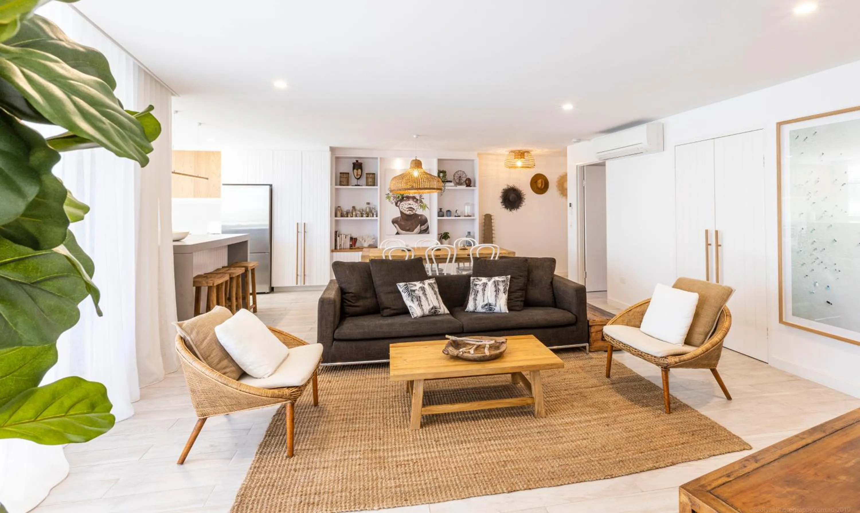 Living room in Bay Royal Apartments