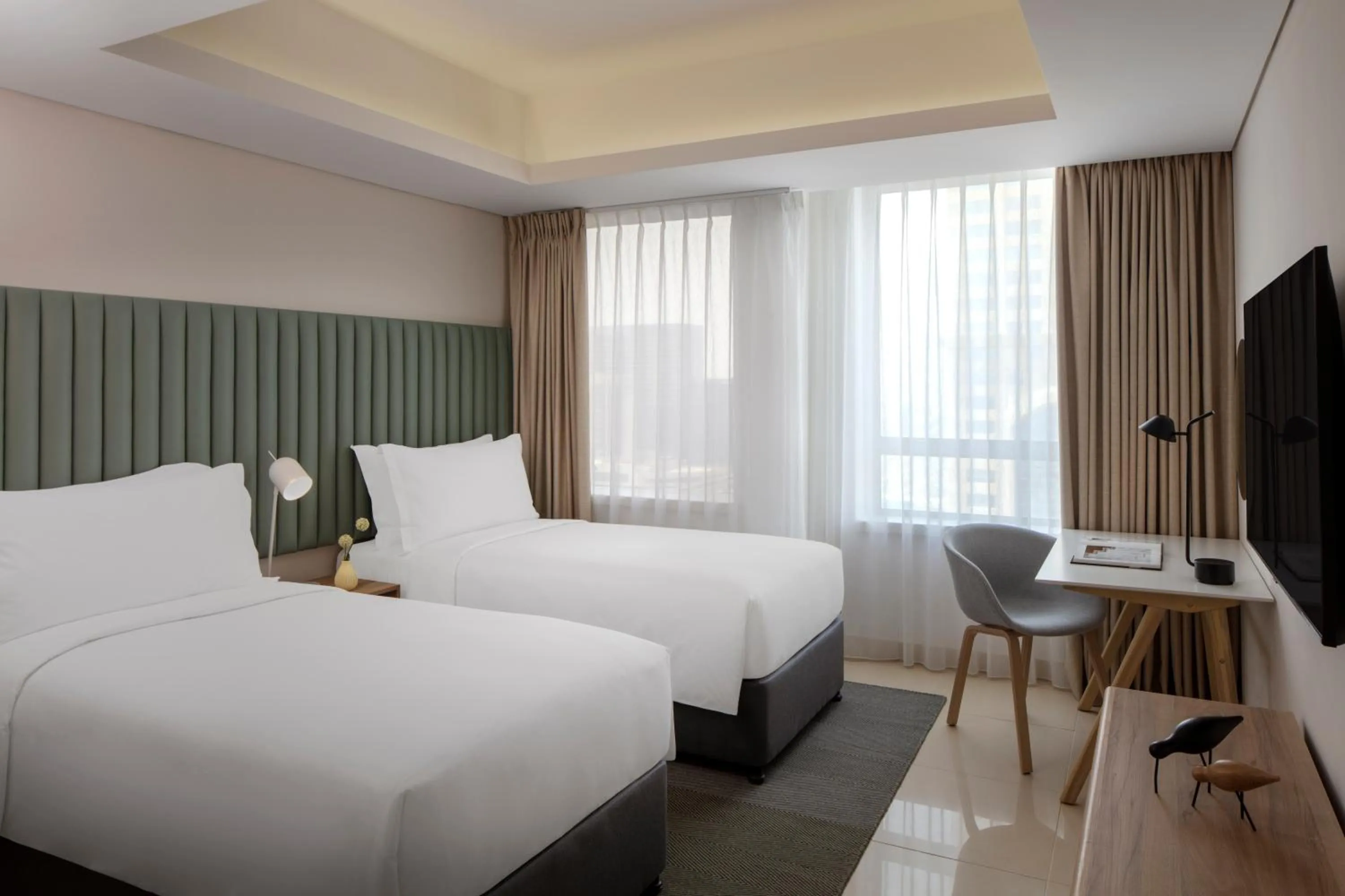 Photo of the whole room, Bed in Staybridge Suites Dubai Internet City by IHG
