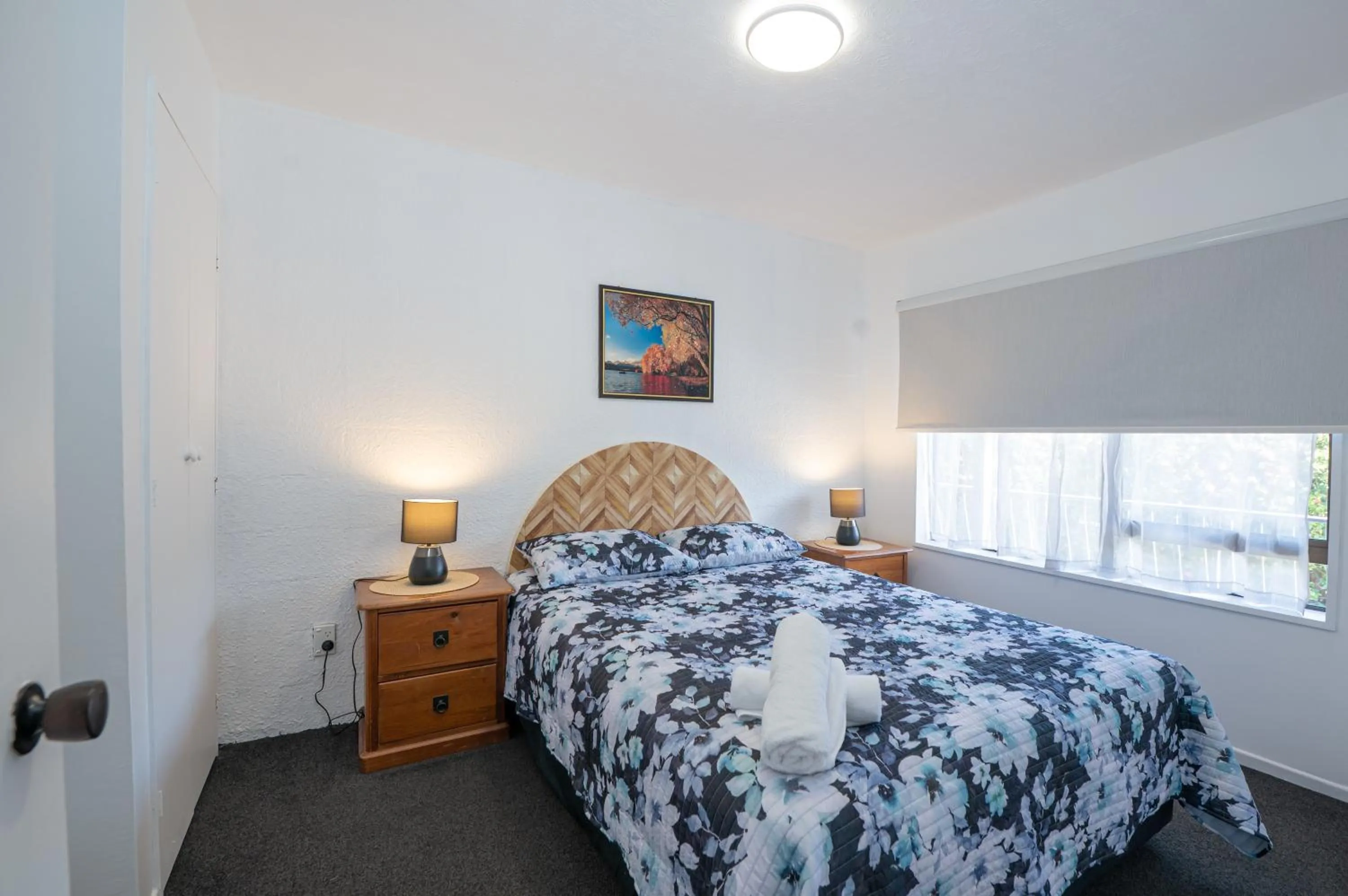 Bed in Aotea Motel