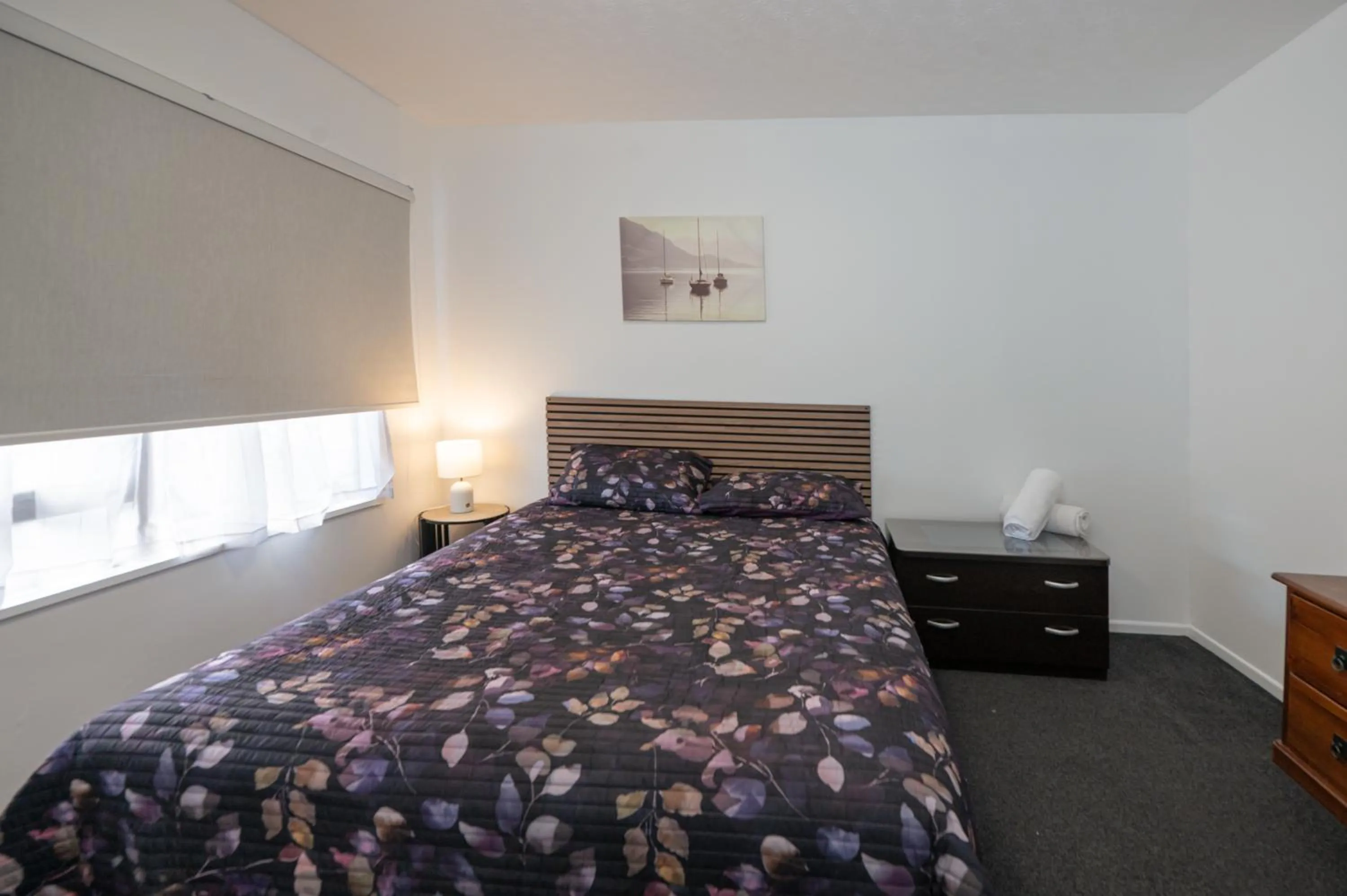 Bed in Aotea Motel