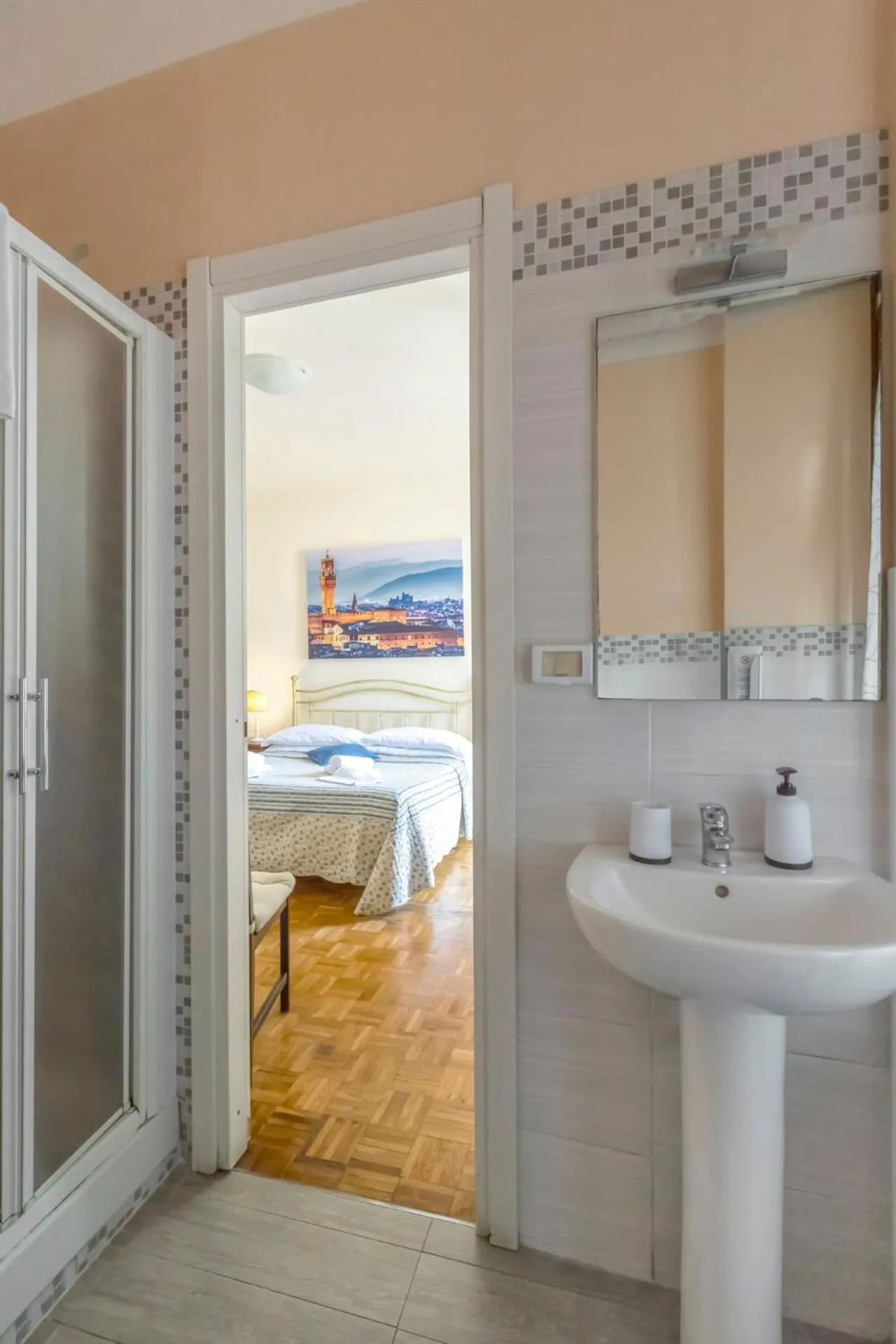 Bathroom, Bed in Guesthouse Bel Duomo