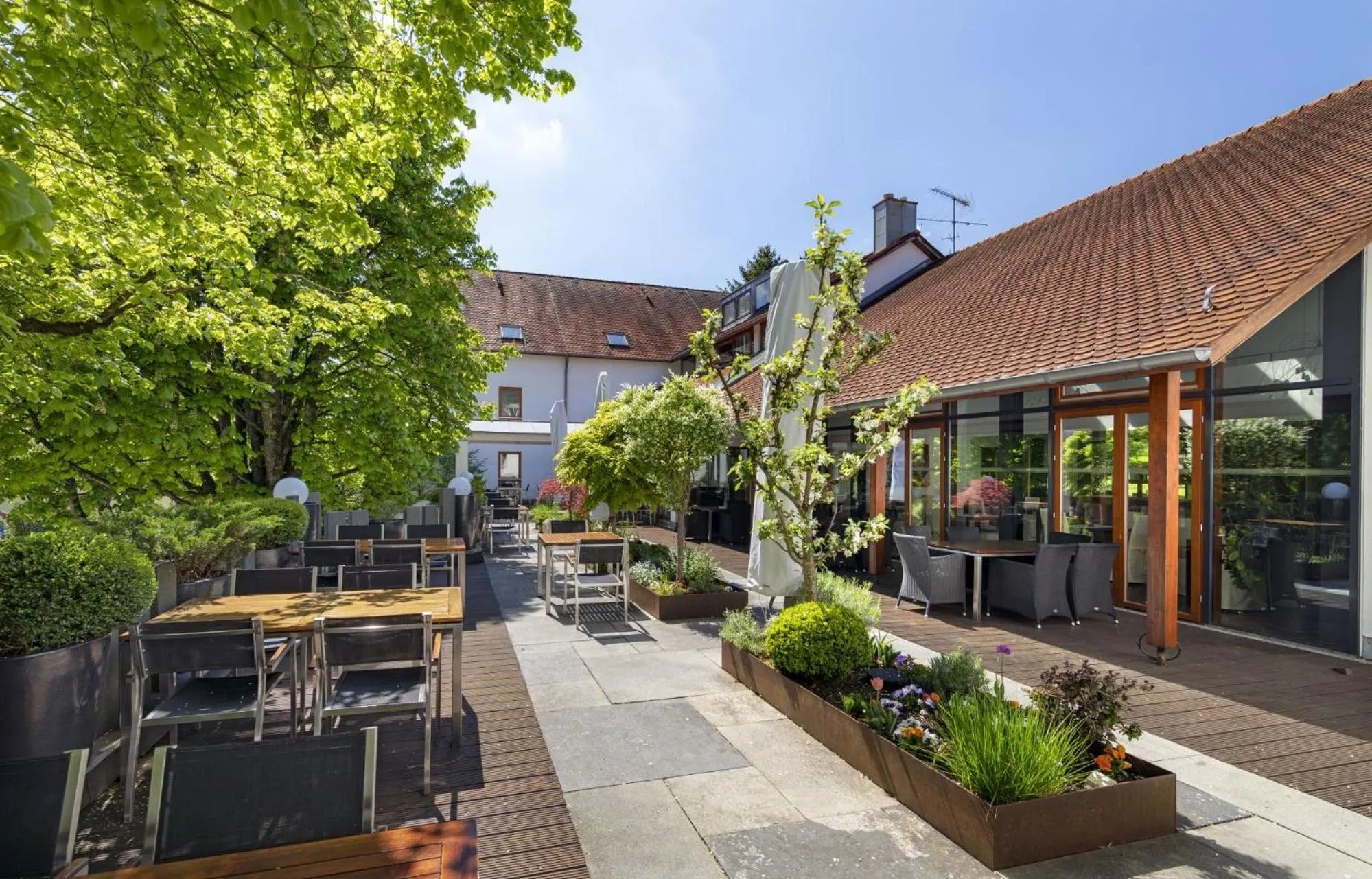 Balcony/Terrace in Romantik Hotel Johanniter-Kreuz