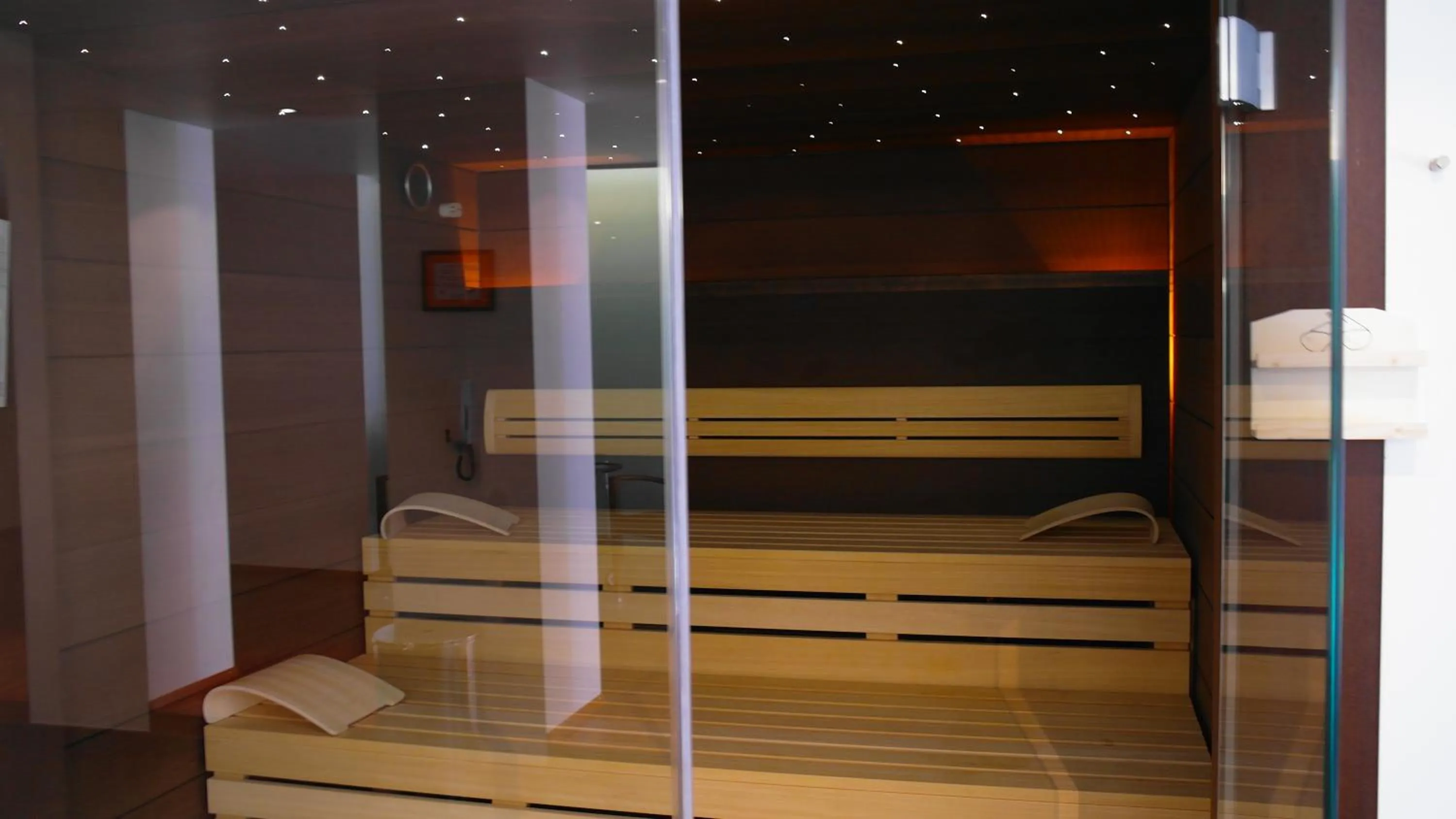 Sauna, Bed in Romantik Hotel Johanniter-Kreuz