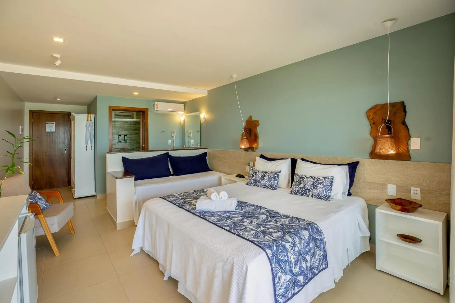 Bed in Pousada Dona Moça