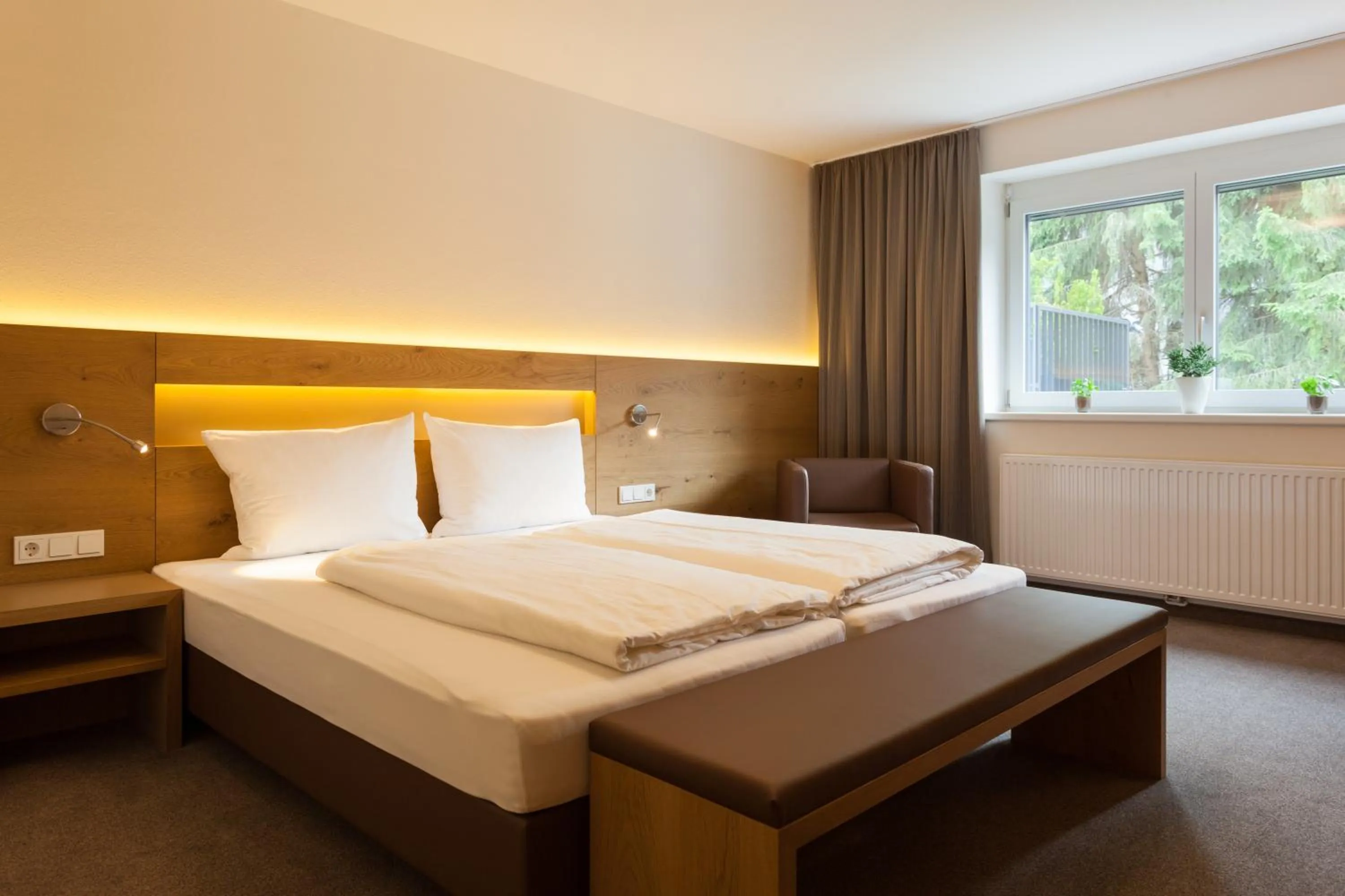 Bed in Hotel Rundeck