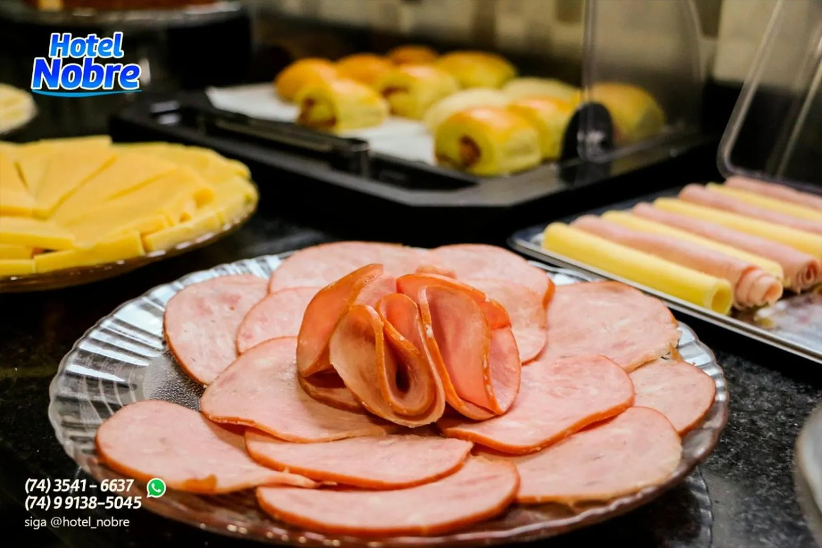 Buffet breakfast in Hotel Nobre