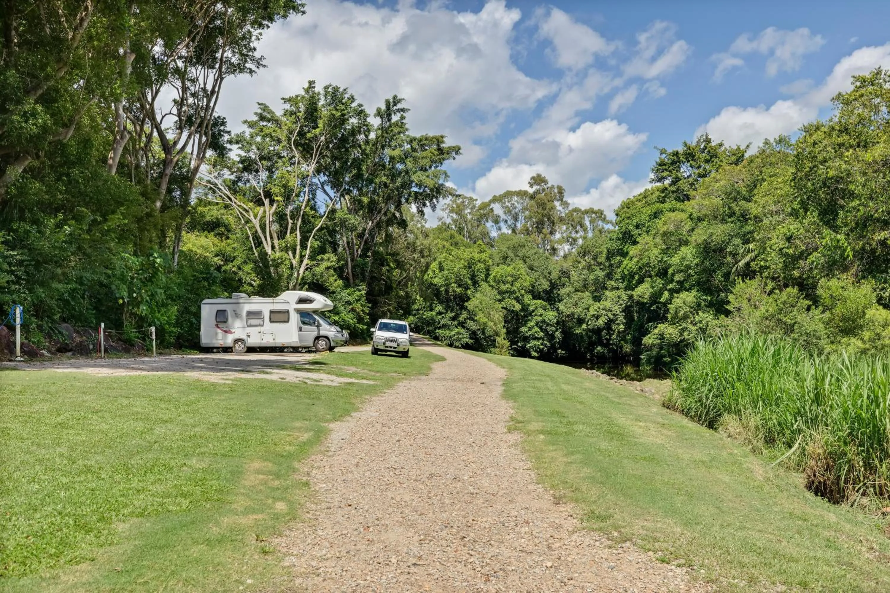Natural landscape in Yandina Caravan Park