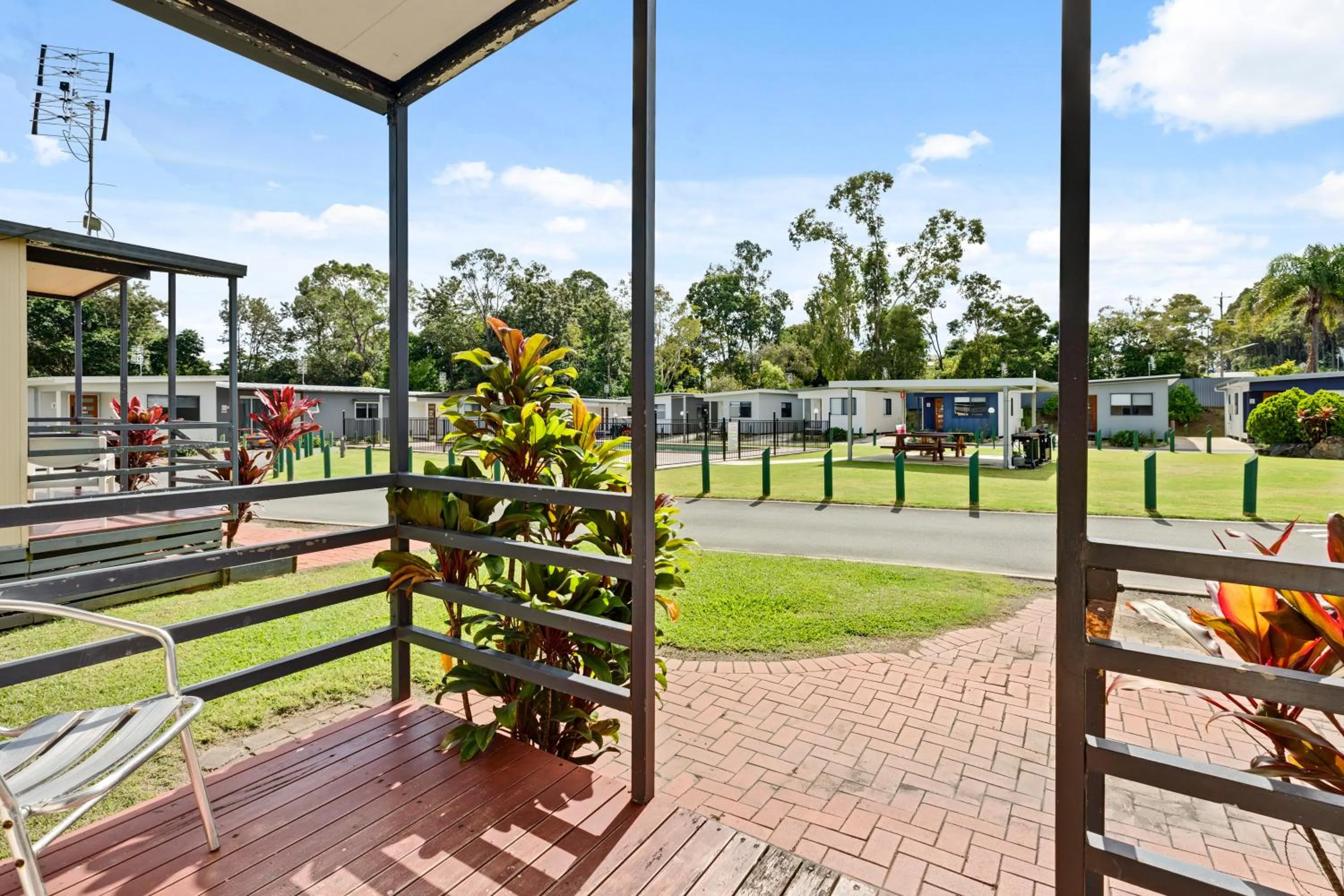 Patio in Yandina Caravan Park
