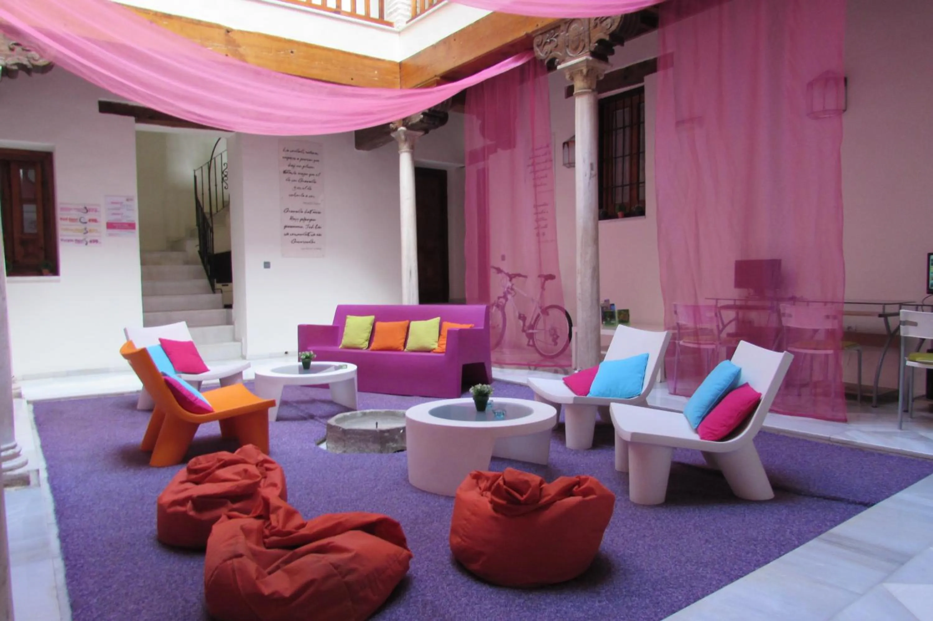 Patio in White Nest Hostel