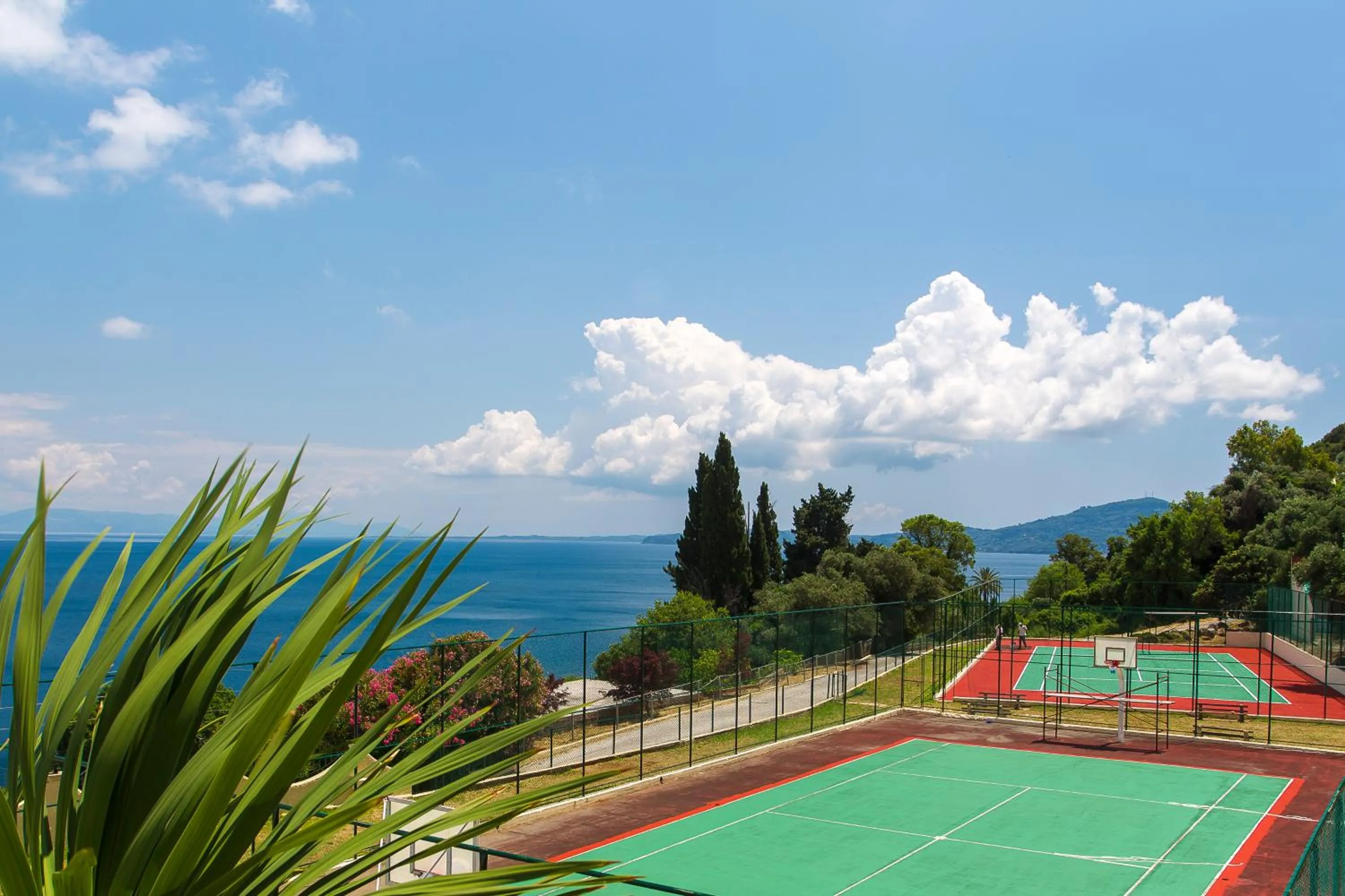 Tennis court in Louis Ionian Sun